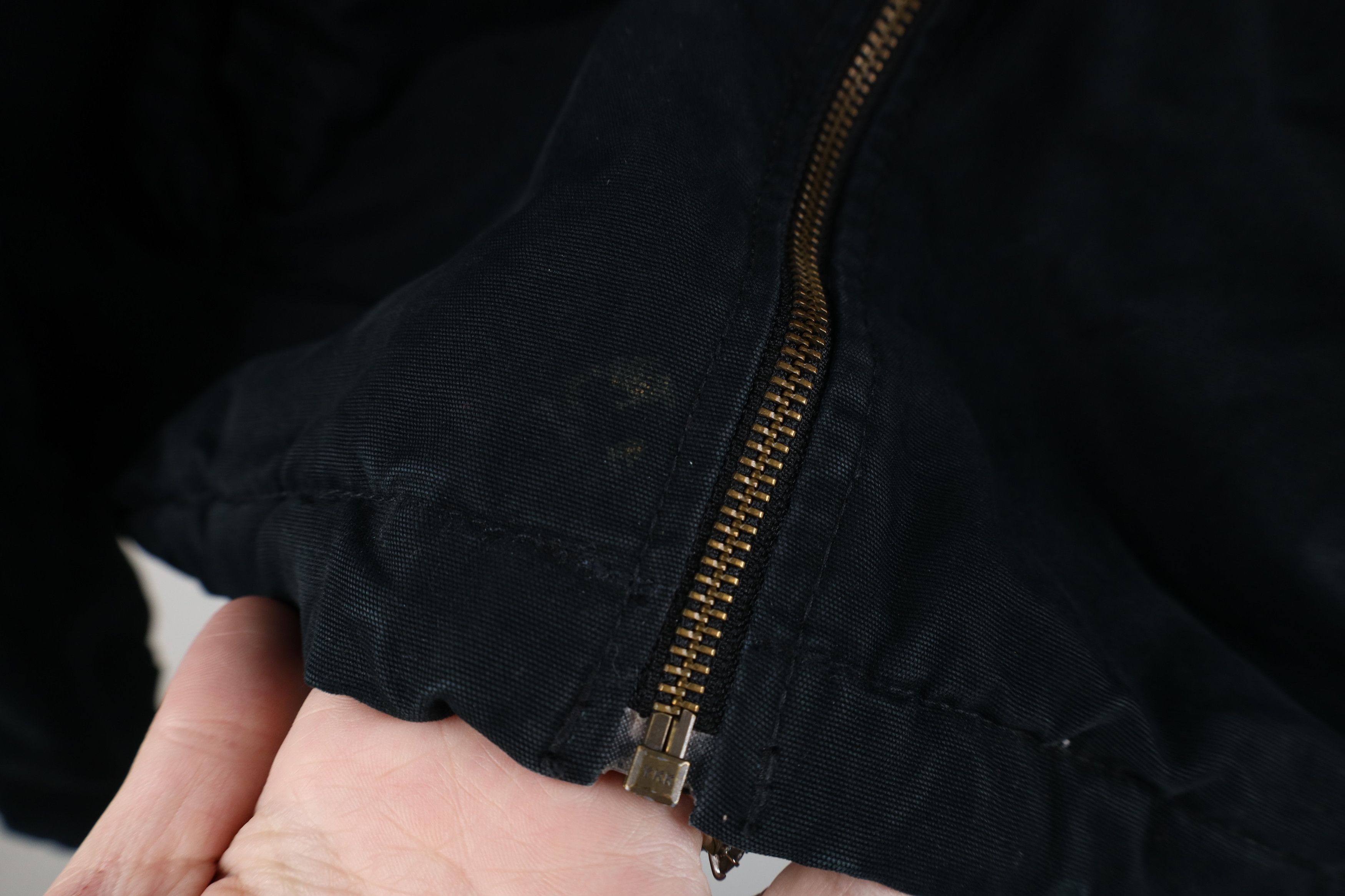 Tommy Hilfiger × Vintage Vintage Tommy Hilfiger Fleece Lined Canvas Jacket Black Size US L / EU 52-54 / 3 - 7 Thumbnail