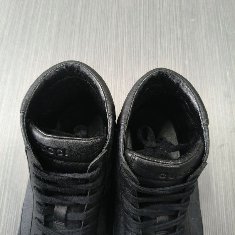 Gucci Gucci Black High-Top Sneakers Size US 8 / EU 41 - 9 Thumbnail