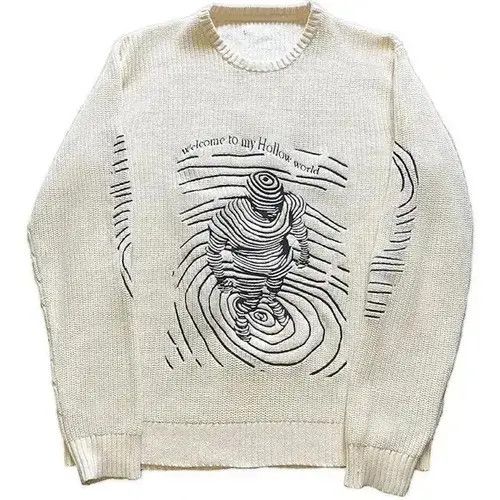 Aran Isles Knitwear × Japanese Brand Y2K Line Pattern Stripes Knitted Sweaters Unisex Size US L / EU 52-54 / 3 - 1 Thumbnail