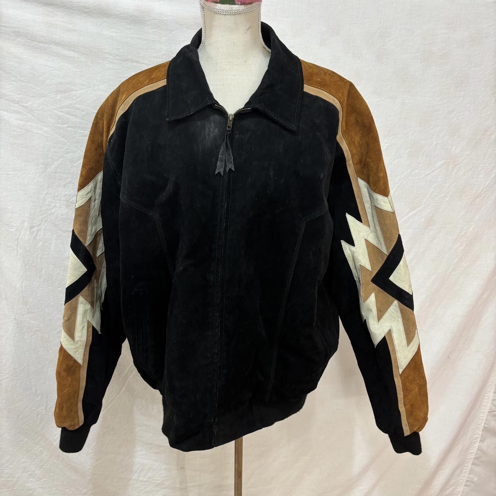 Other Vtg 90s Southwestern style suede leather mens jacket sz XL Size US XL / EU 56 / 4 - 2 Thumbnail