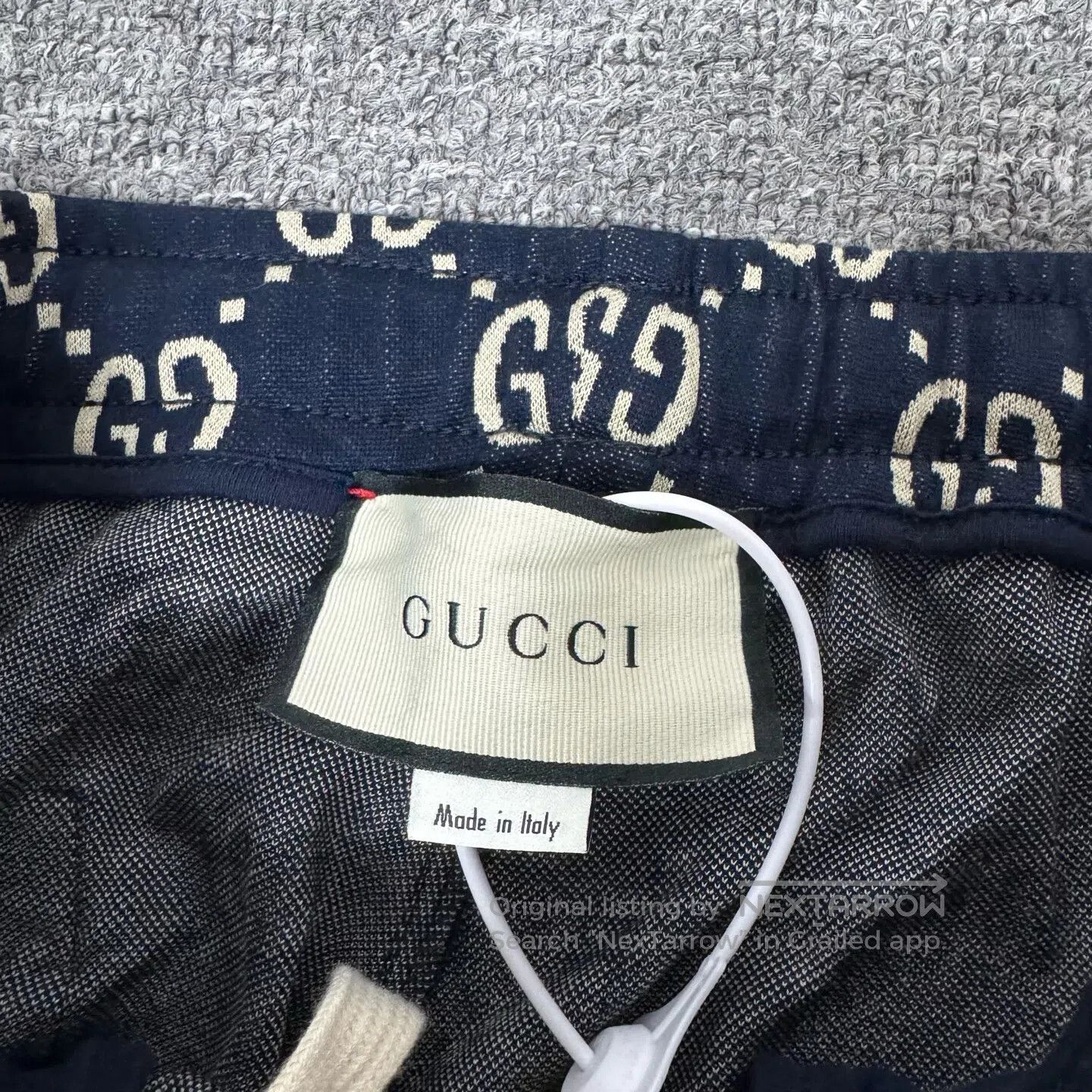 Gucci Guicci size xs Blue-black double-G logo printed on the wais Size US 26 / EU 42 - 5 Thumbnail