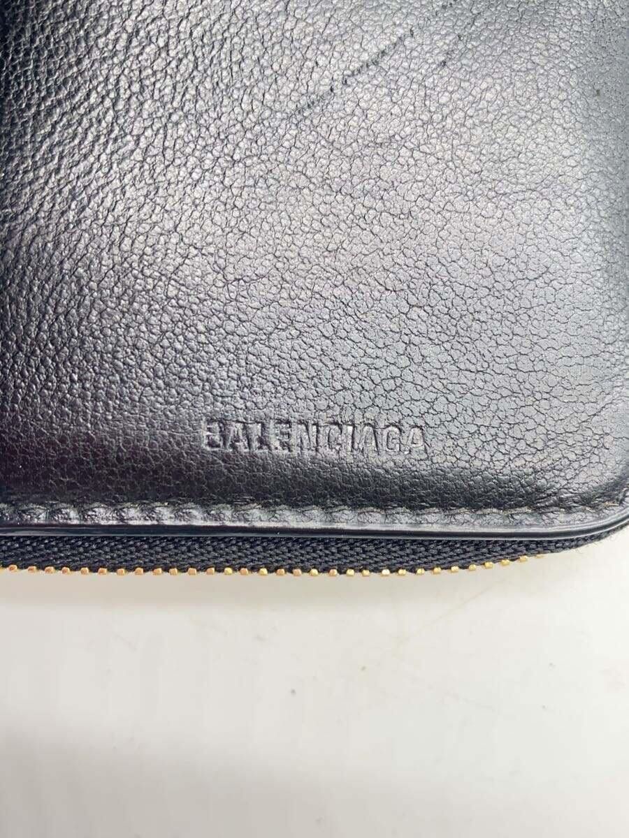Balenciaga Balenciaga Leather Wallet Black Size ONE SIZE - 3 Thumbnail