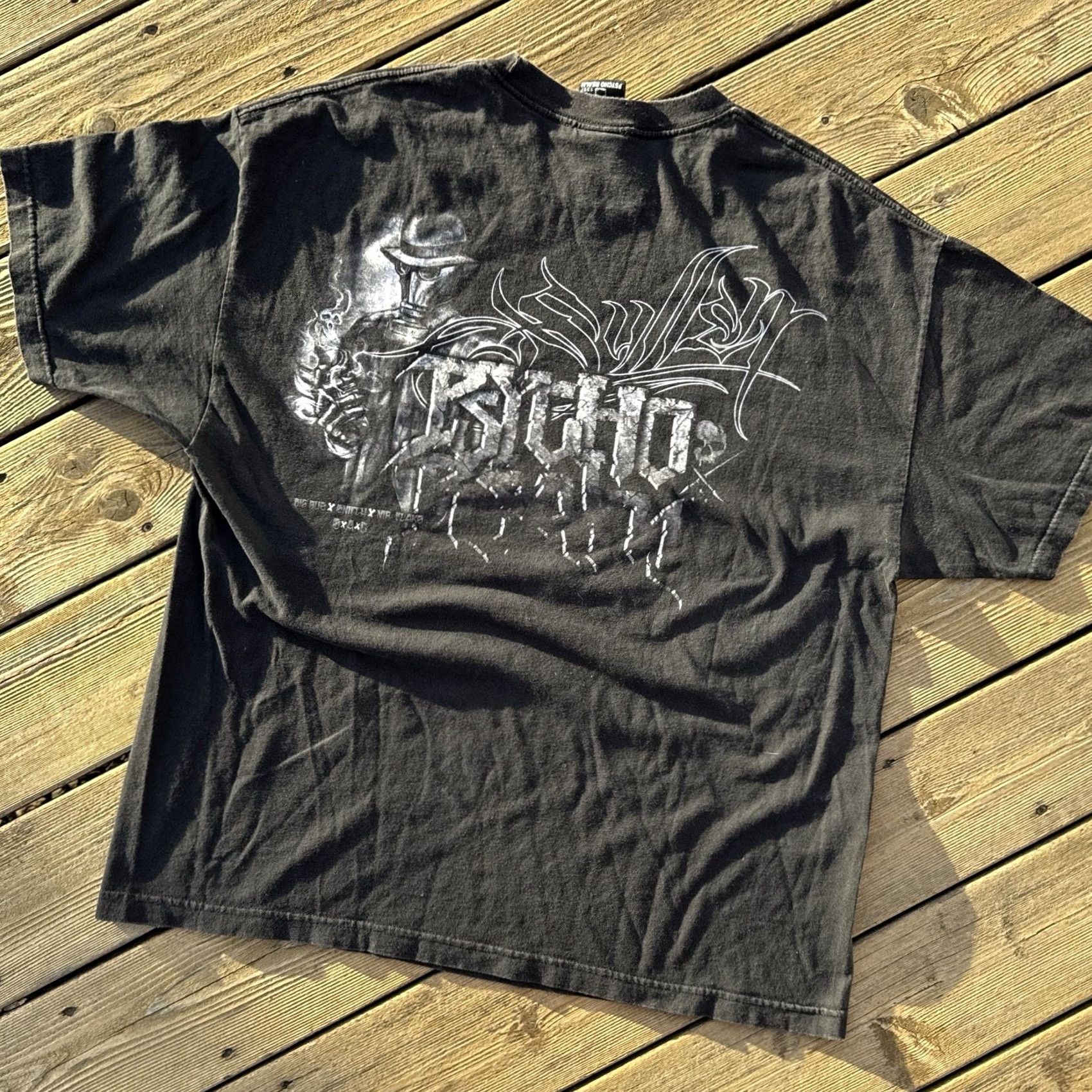 Doublet VINTAGE Psycho Realm T Shirt 1997 XXL Double Sided Rap Hip Hop Fade Black Mens Size US XXL / EU 58 / 5 - 6 Thumbnail