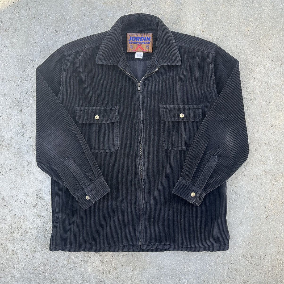 Other VTG 2000’s Jordin Sportswear Black Cord Zip Up Over Shirt Size US L / EU 52-54 / 3 - 1 Thumbnail