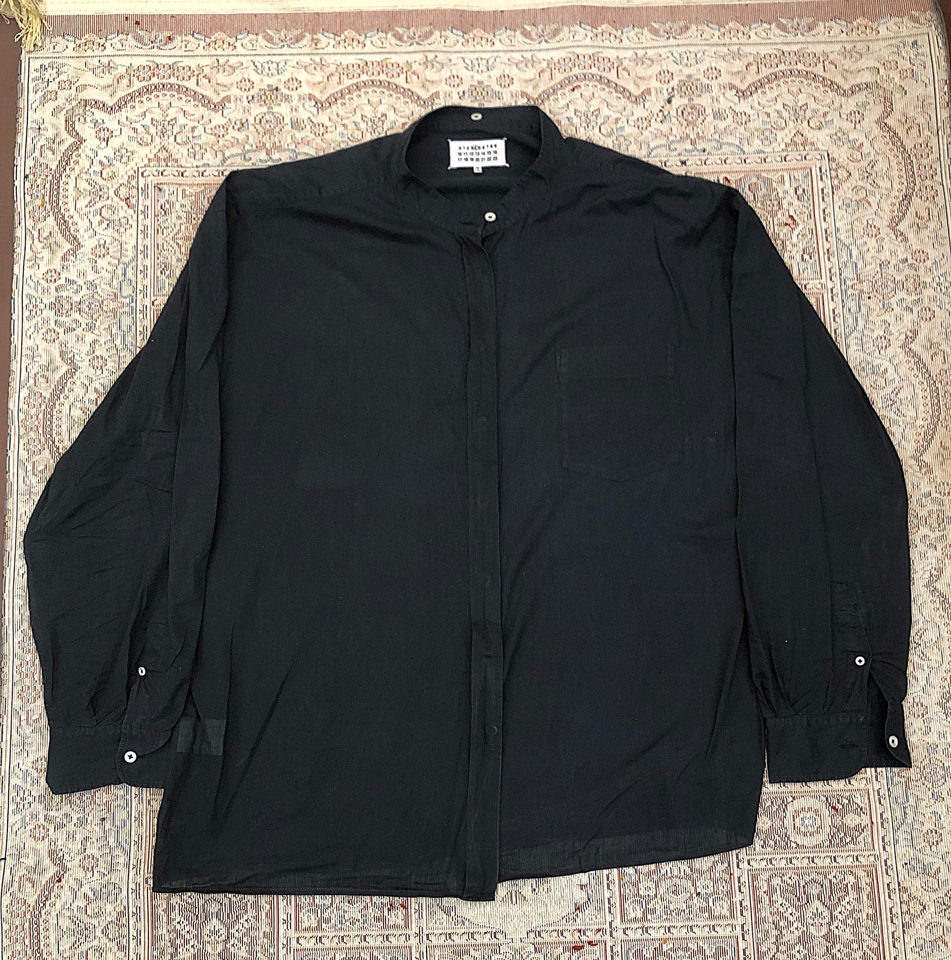 Maison Margiela Maison Martin Margiela Line 4 Black Shirt 2013,Size 40 Size S / US 4 / IT 40 - 1 Thumbnail