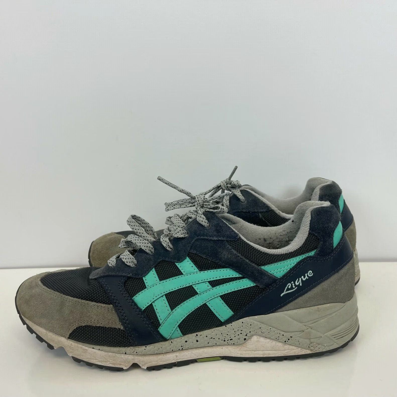 Asics Asics Gel Lique Leather Running Shoes India Ink Cockatoo Mens Size 11 Grailed