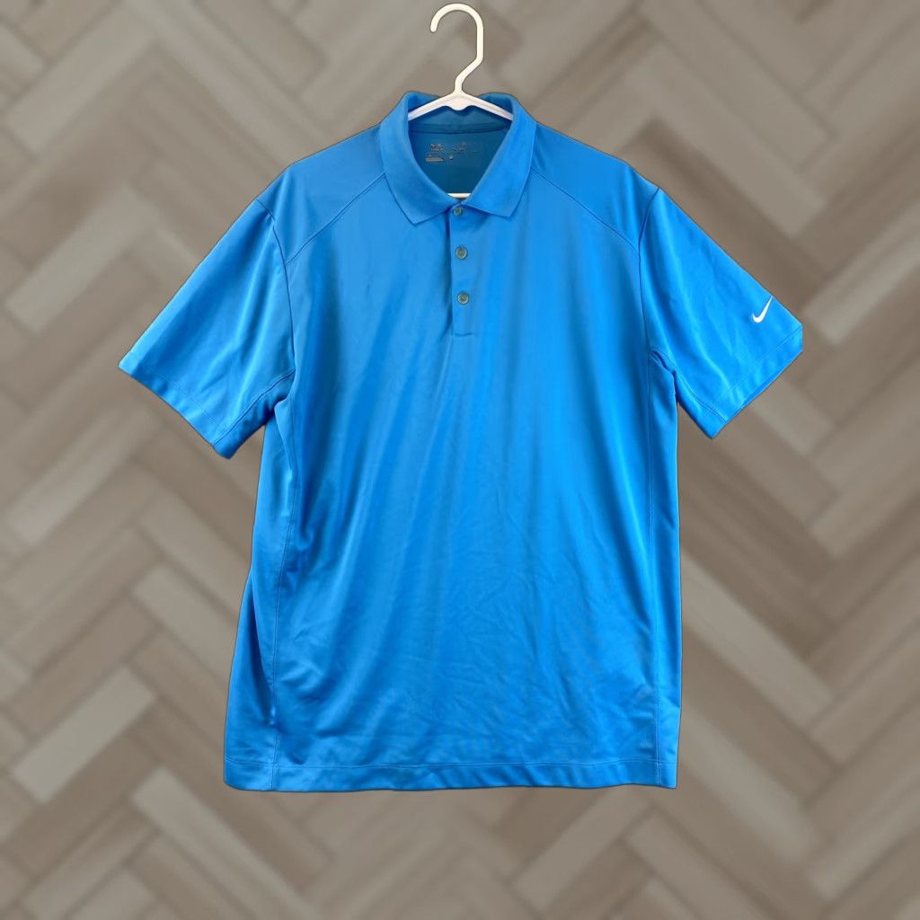 Nike Nike Dri-Fit Golf Tour Performance Polo Shirt Mens LG Blue Golf Polo Shirt Size US L / EU 52-54 / 3 - 1 Thumbnail