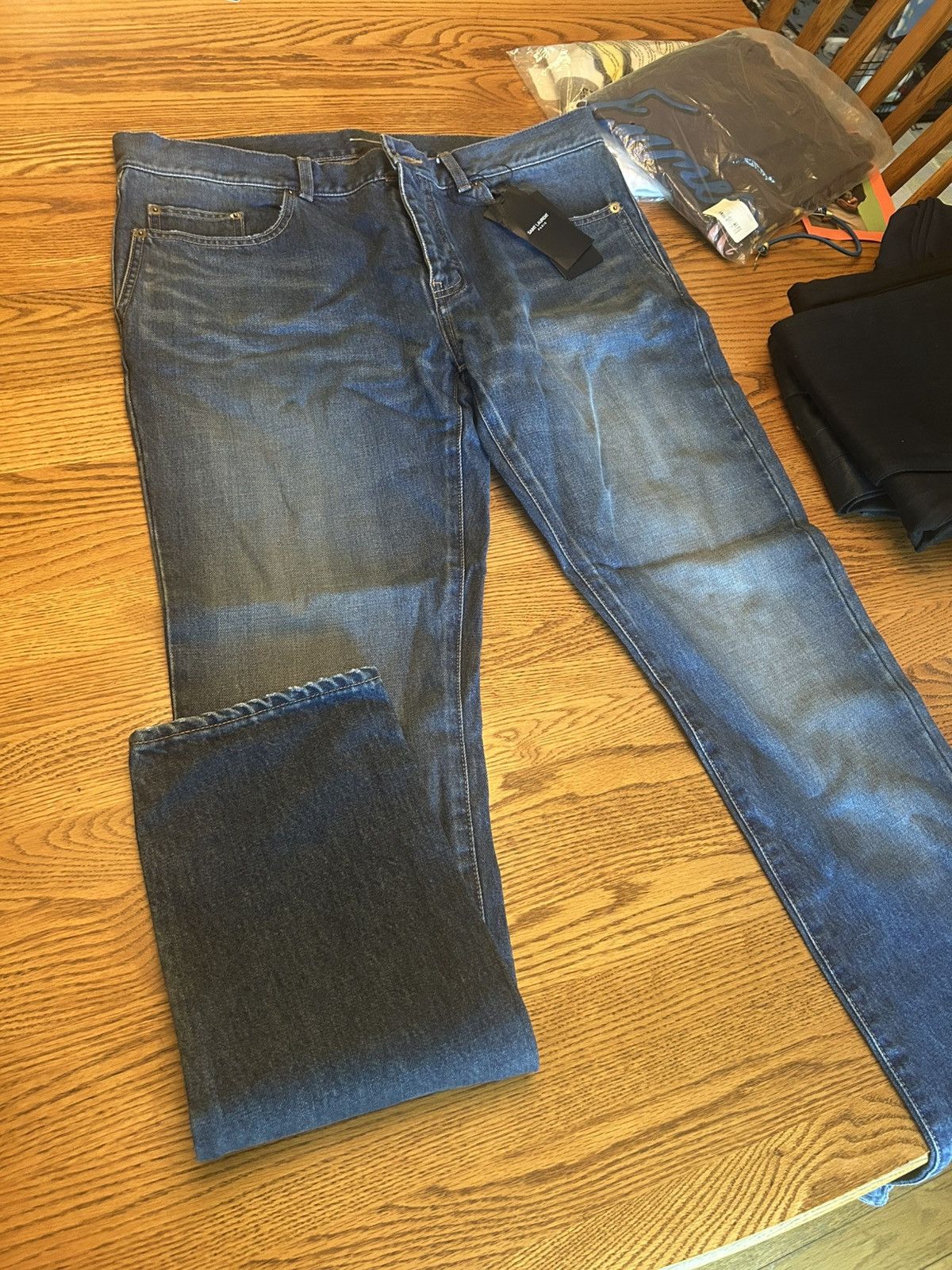Saint Laurent Paris Saint Laurent Denim Jean Size US 34 / EU 50 - 2 Thumbnail