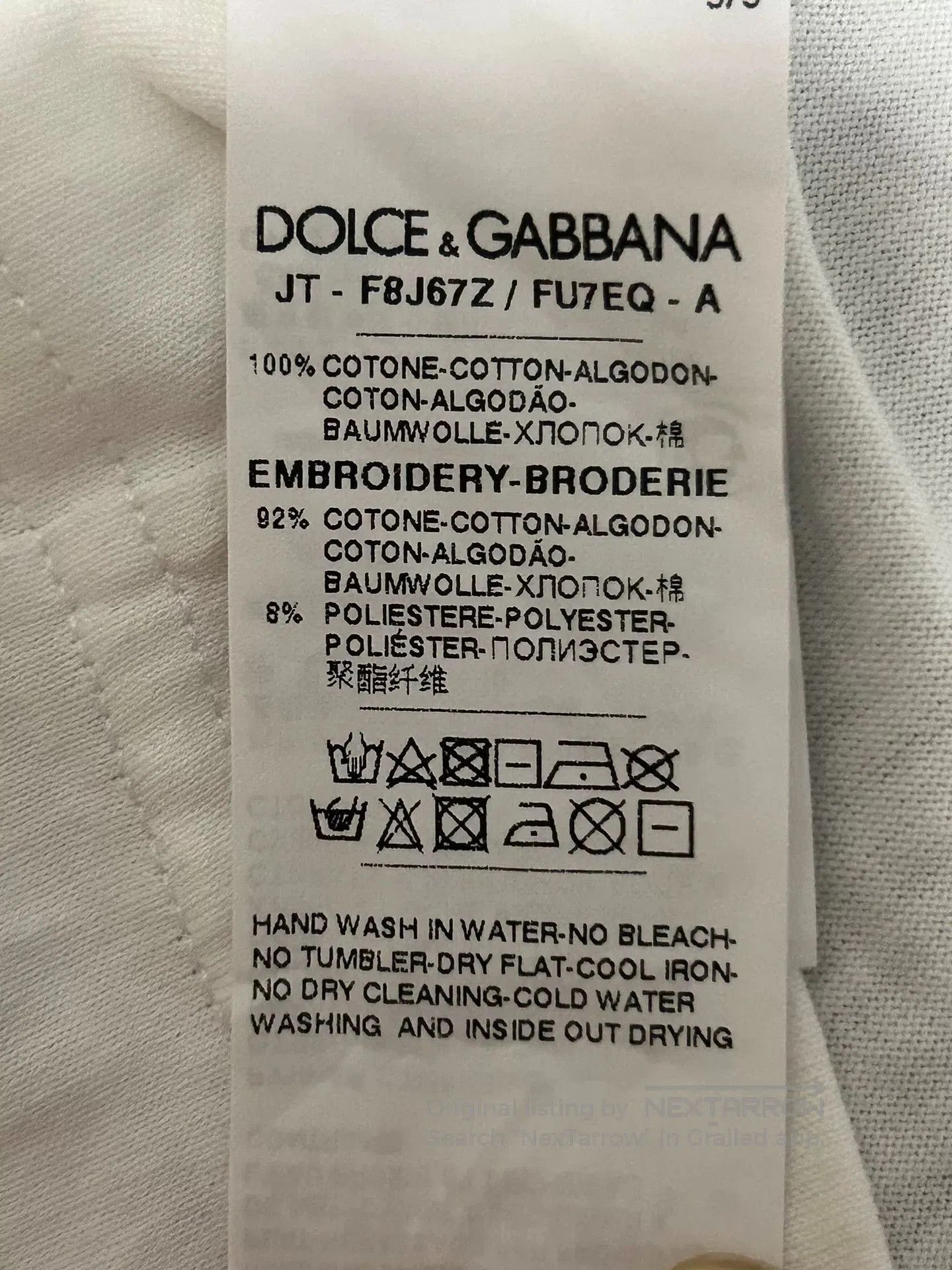 Dolce & Gabbana Dolce & Gabbana Heart Embroidery T-shirt. Size XS / US 0-2 / IT 36-38 - 8 Thumbnail