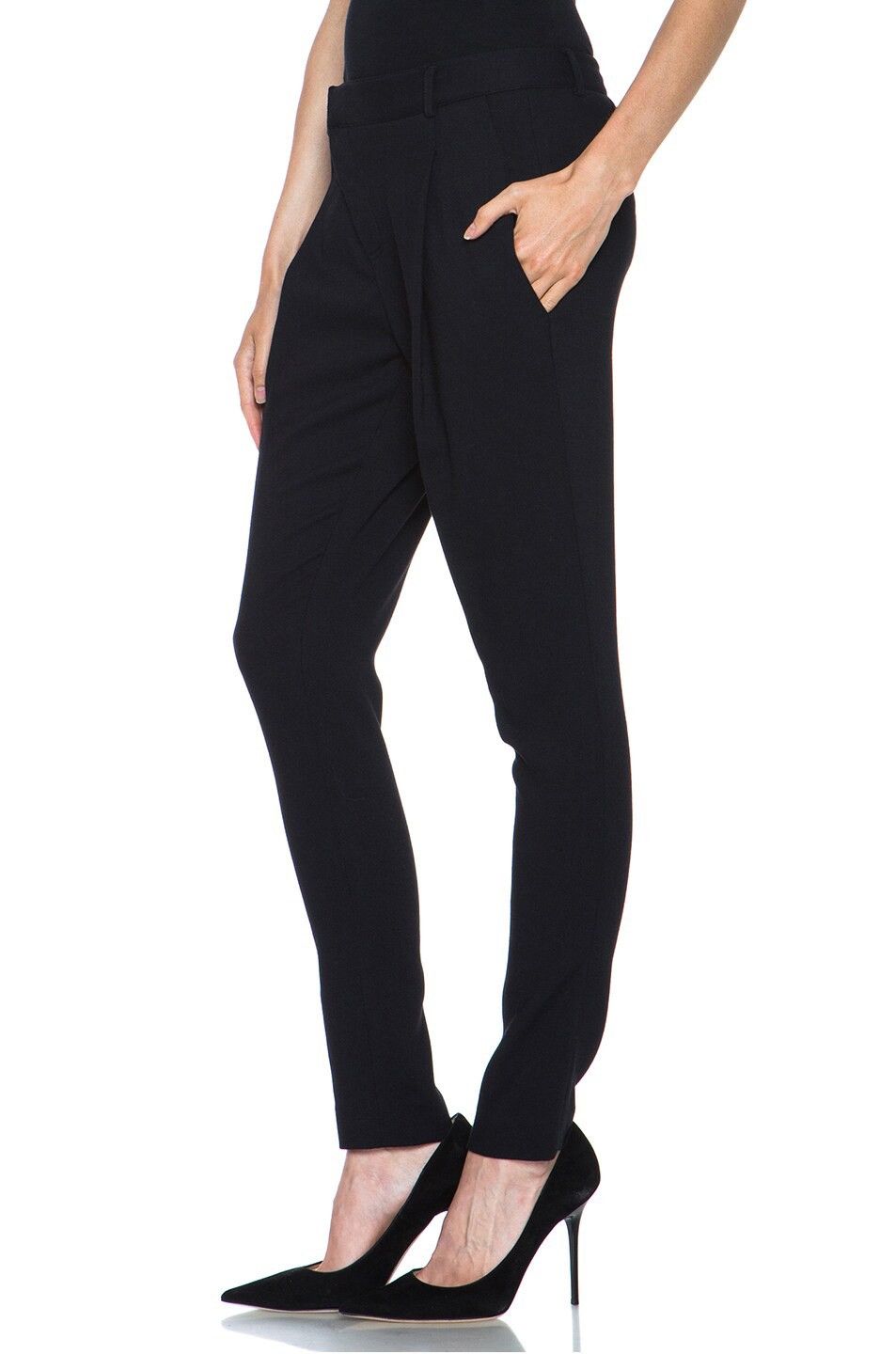 Helmut Lang Helmut Lang Noa Suiting Angle Front Viscose blend Pants Size 26" / US 2 / IT 38 - 4 Thumbnail