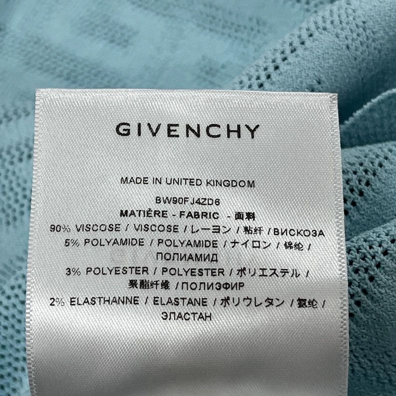 Givenchy Givenchy Baby Blue Knitted Short-Sleeve Top Size XS / US 0-2 / IT 36-38 - 4 Thumbnail
