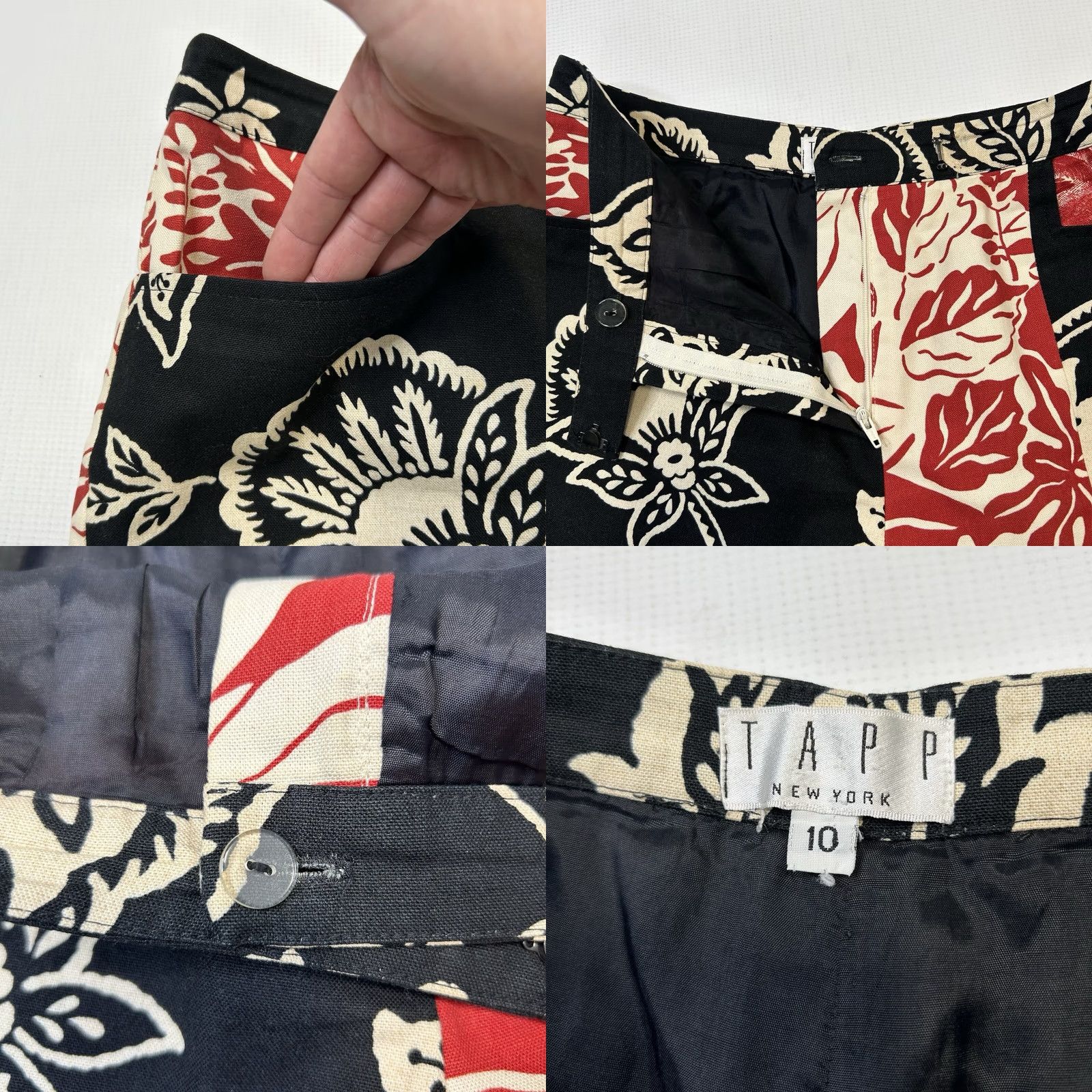 Vintage VINTAGE Tapp New York Capri Pants Shirt? Size 32" / US 10 / IT 46 - 8 Thumbnail