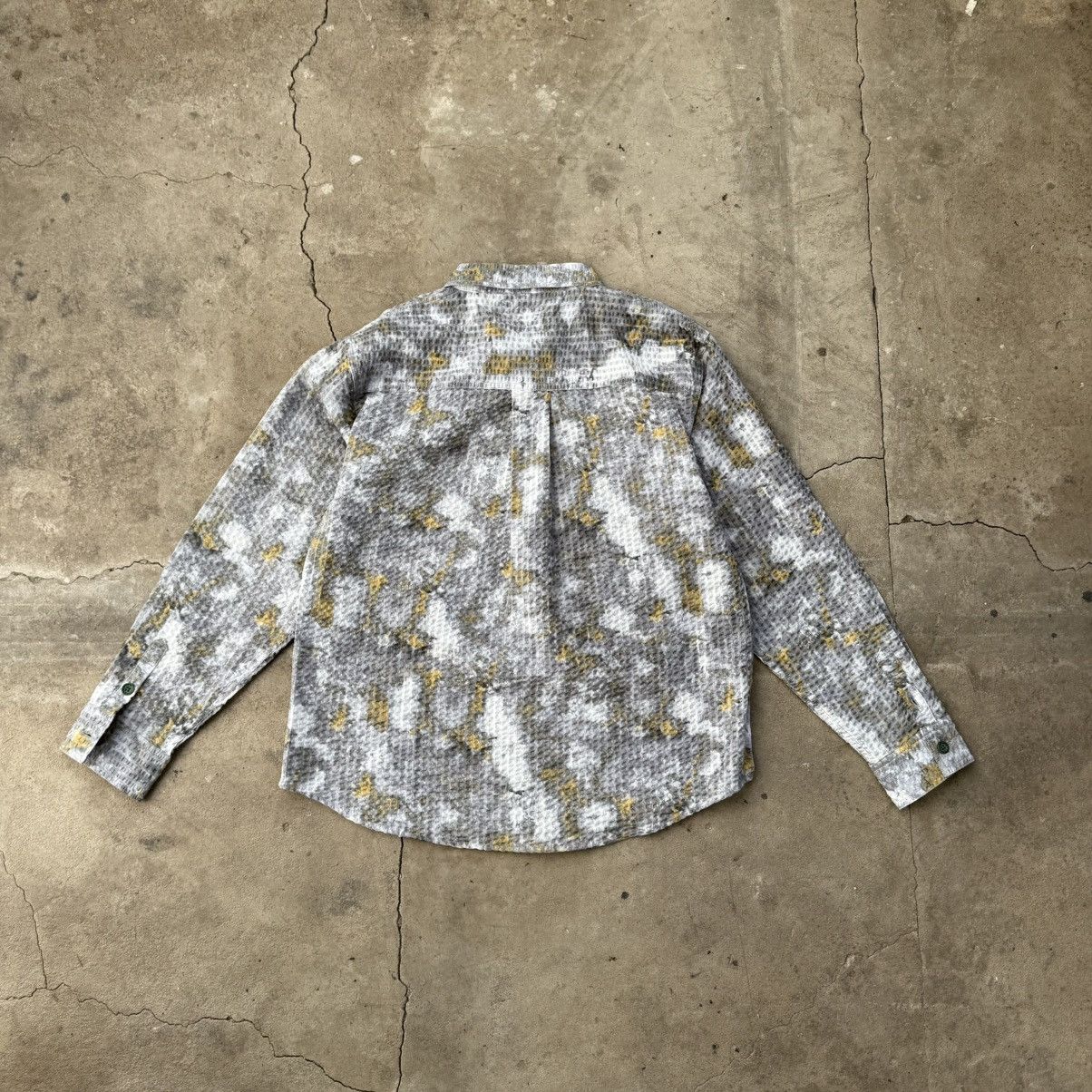 Brain Dead Brain Dead Distored Heat Long Sleeve Grey Button Up Shirt Size US M / EU 48-50 / 2 - 2 Thumbnail