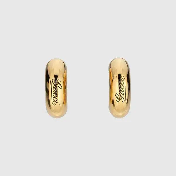 oc11z0126 Size: OS / Hollow G Motif Earrings In Gold