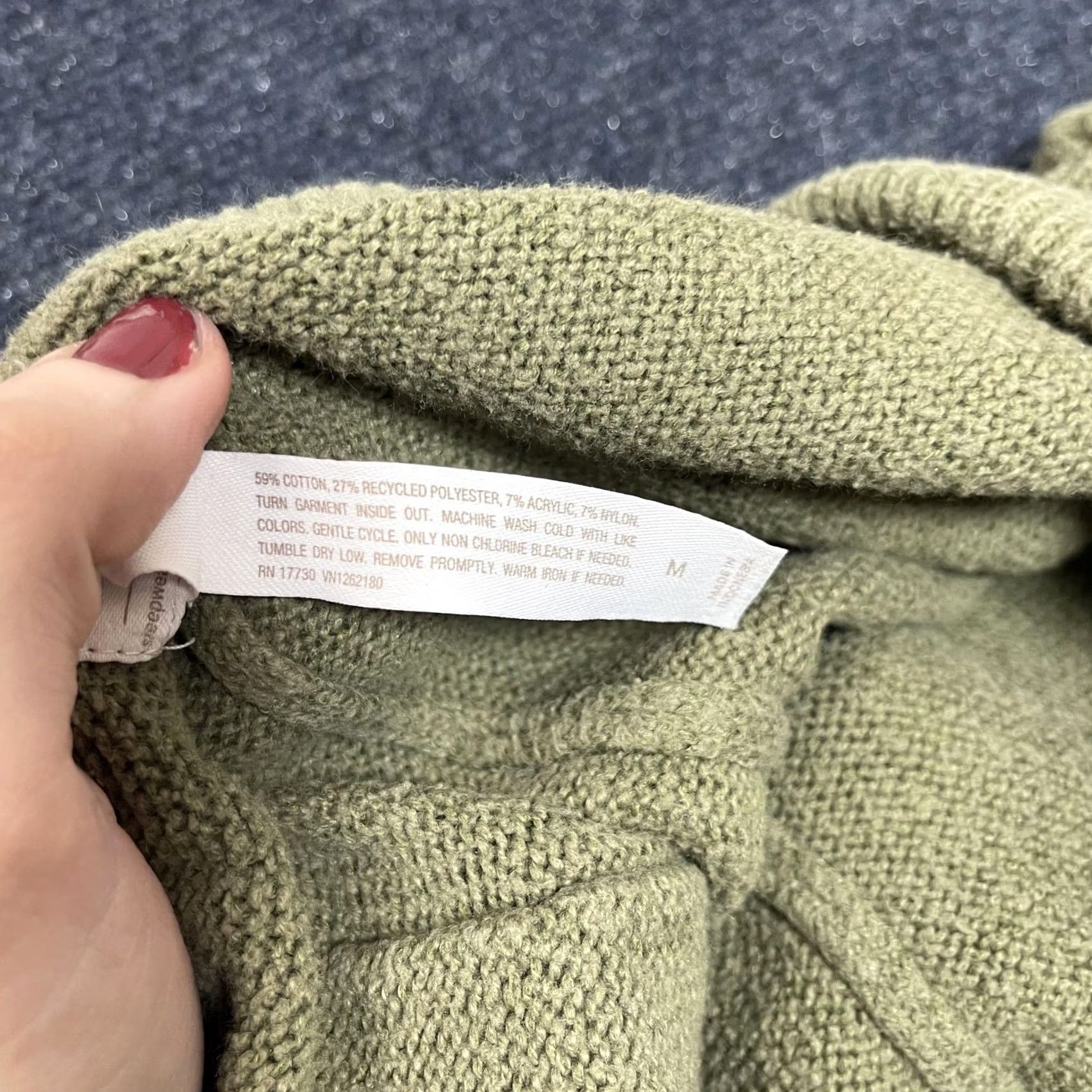 Vintage Auden Pants Womens Medium Green Knit Lounge Drawstring Wide Leg Back Pocket Size 32" / US 10 / IT 46 - 4 Thumbnail