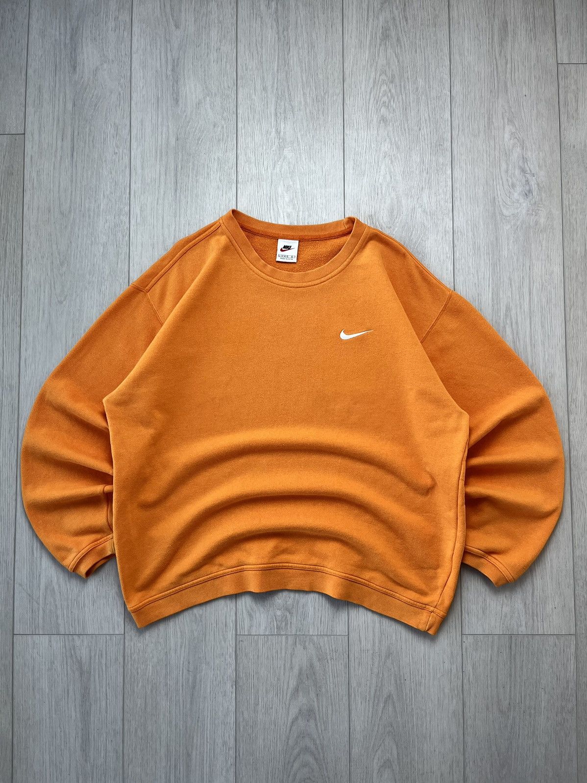 Nike Streetwear Vintage Nike Vintage Crewneck Sweatshirt Swoosh Logo 90s Y2K Drill Grailed