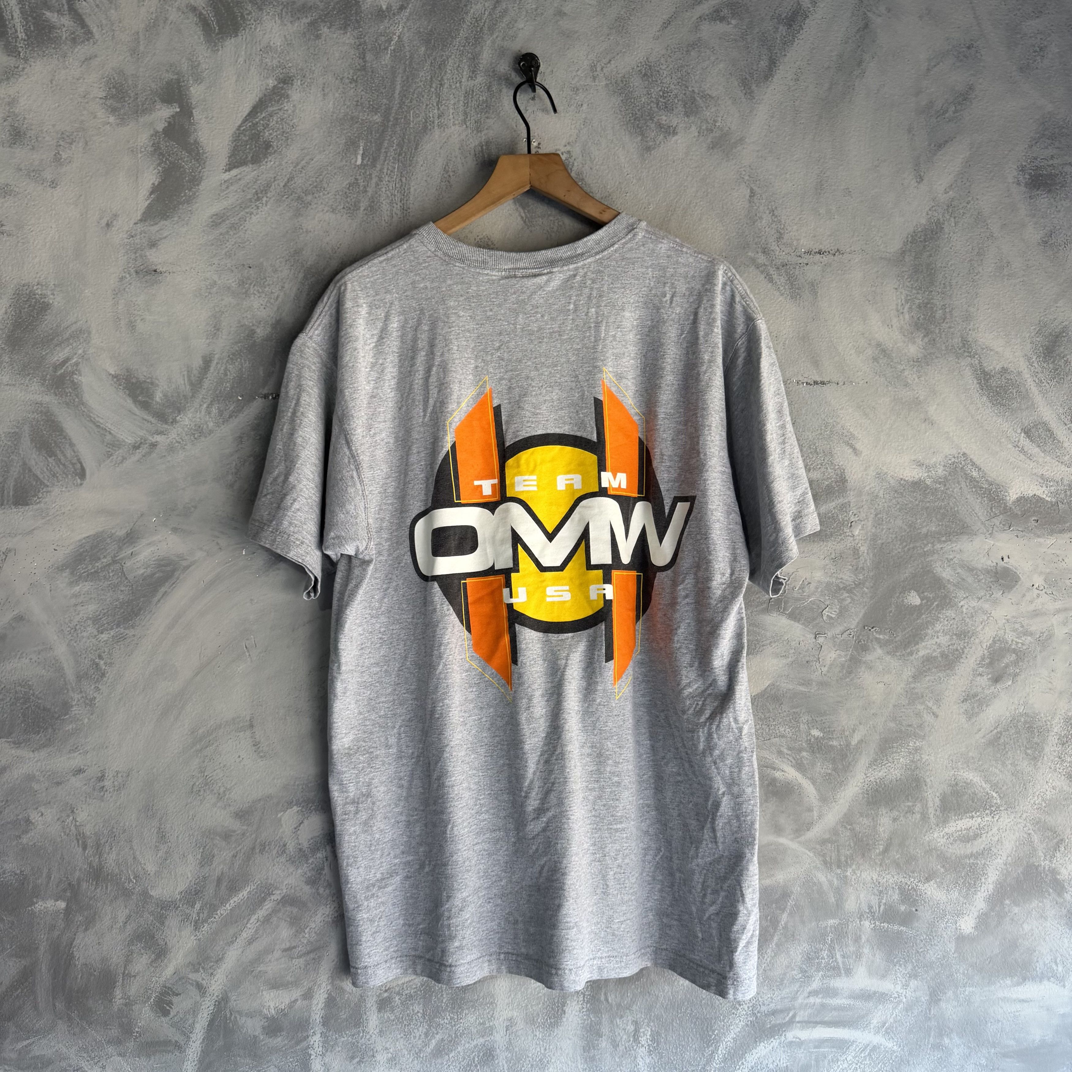 Other Vintage OMW Racing T Shirt Mens 2XL Gray Team USA Sports 90s Size US XXL / EU 58 / 5 - 5 Thumbnail