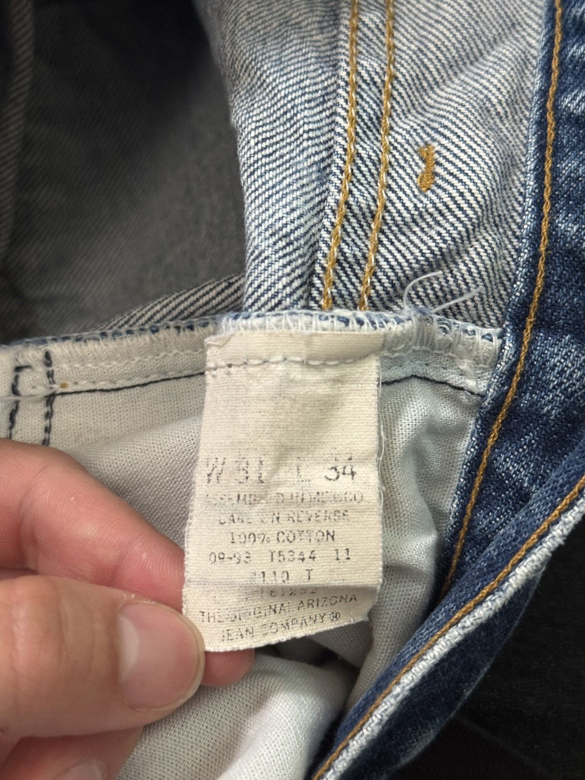 Arizona Jean Co. Vintage 90s Arizona Cutoff Jorts Grunge Skater Denim Shorts Size US 30 / EU 46 - 4 Thumbnail