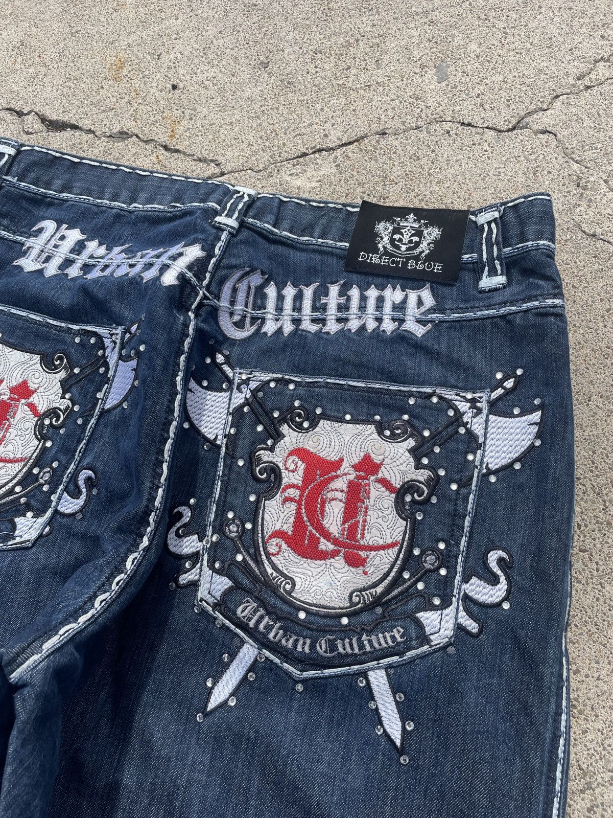 Other Urban Culture Embroidered Baggy Denim Size US 40 / EU 56 - 4 Thumbnail