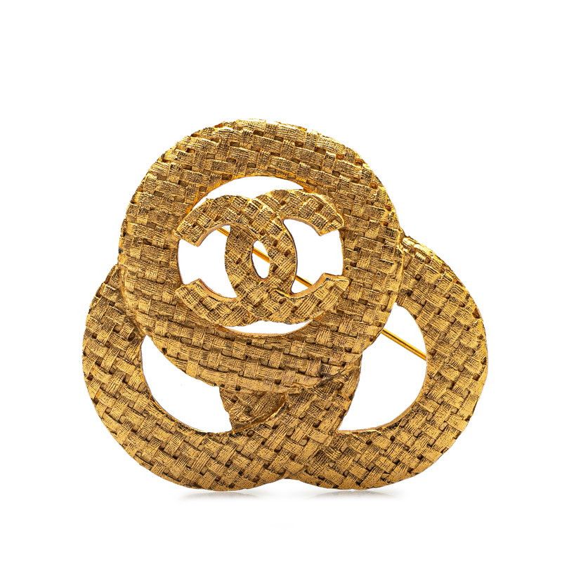 Chanel Chanel Chanel Coco Mark Braided Brooch Metal Brooch Size ONE SIZE - 1 Thumbnail