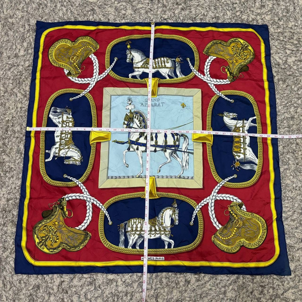 Hermes Hermes Grand Apparat Silk Scarf 90 Jacques Eudel Vintage Size ONE SIZE - 8 Thumbnail