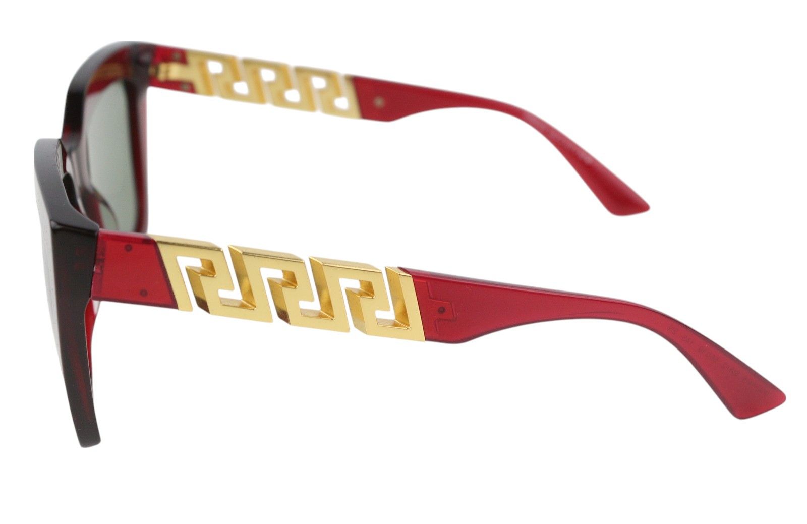 Versace 4418 OS Red Tinted Gold Tone Details 84807 Size ONE SIZE - 4 Thumbnail