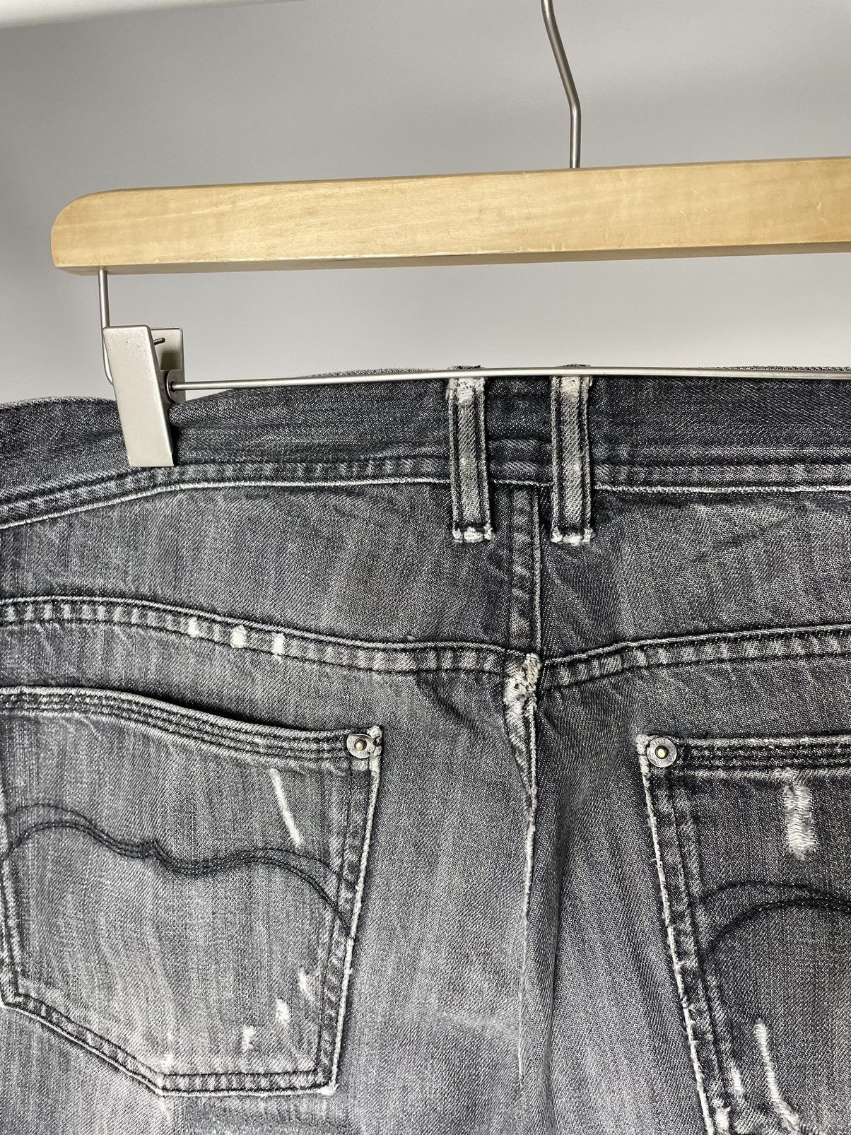 Dolce & Gabbana Dolce & Gabanna Vintage Distressed Faded Black Denim Jeans Size US 36 / EU 52 - 16 Thumbnail