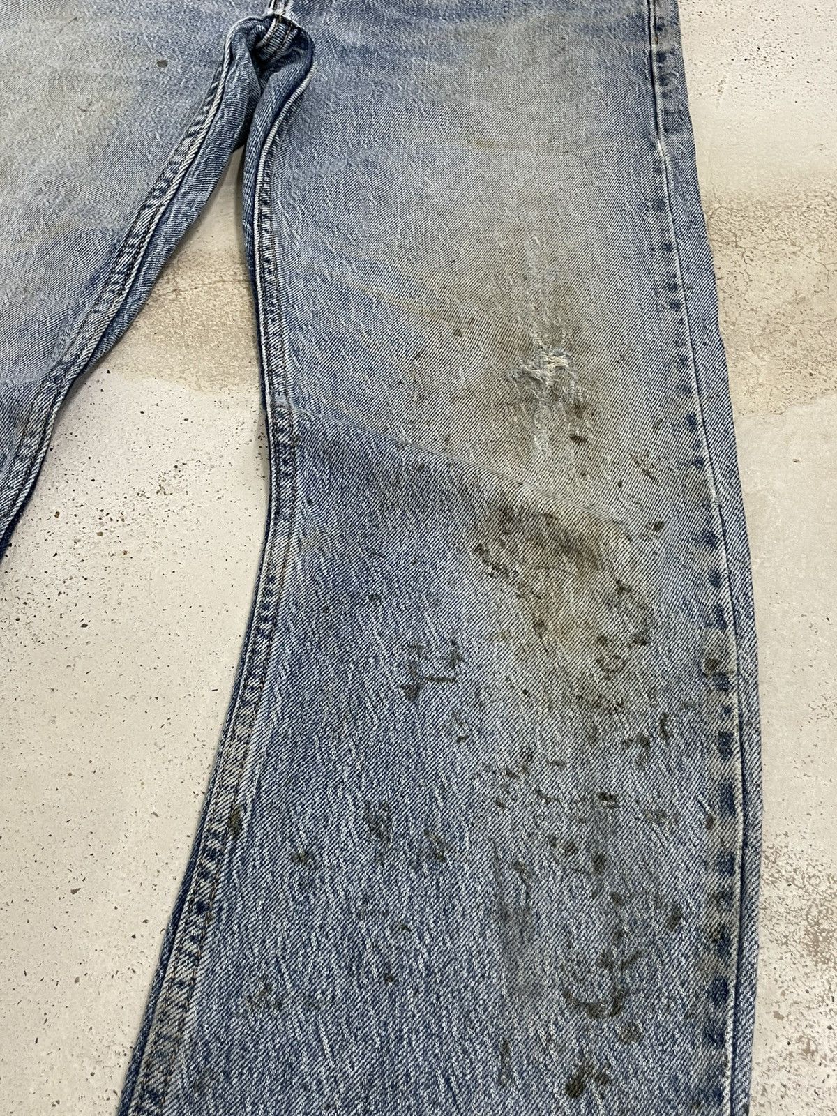 Levi's Levis 502 Y2K Distressed Mud Dirty Light Blue Wash Size US 30 / EU 46 - 5 Thumbnail
