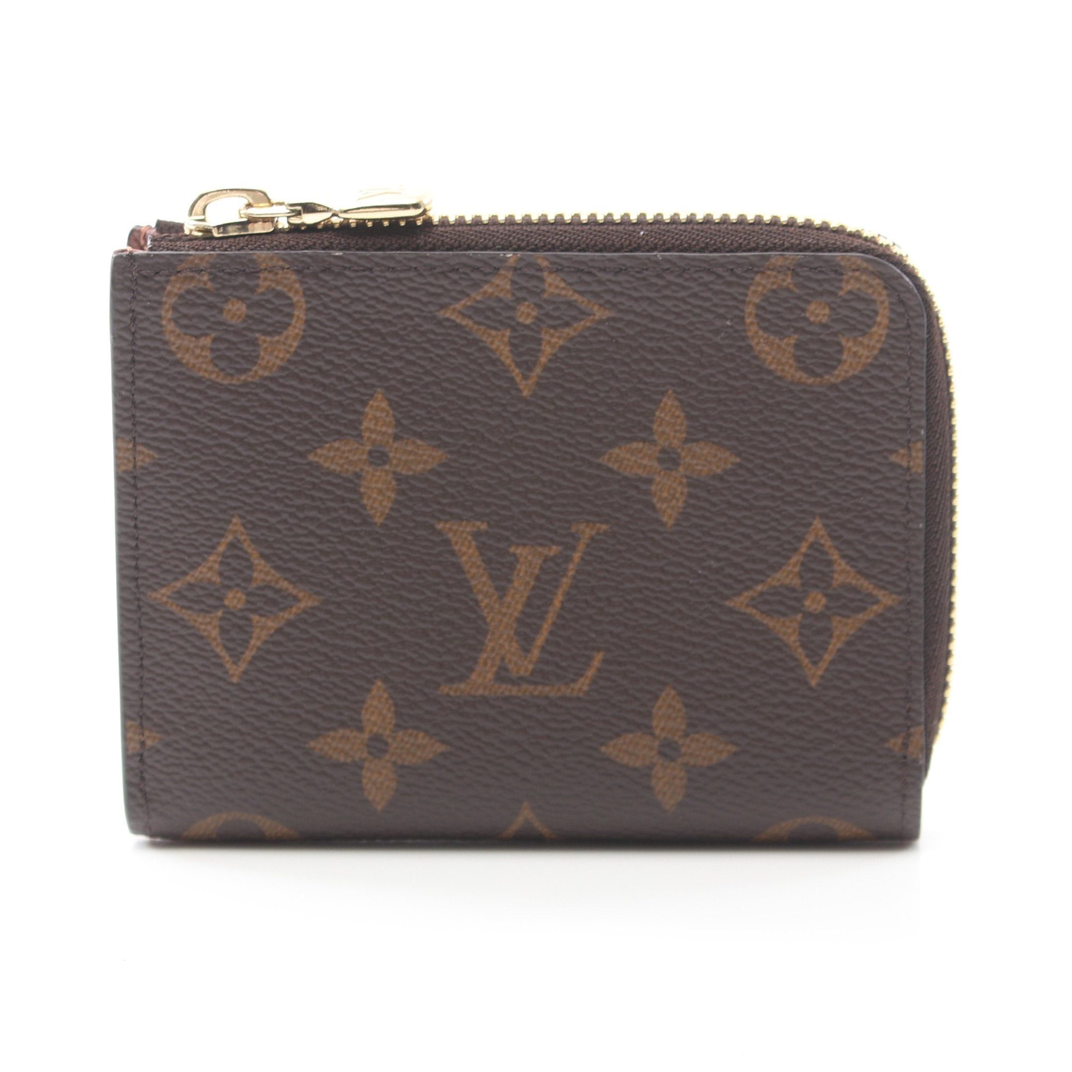 Louis Vuitton Portefeuil Noah Compact Monogram Coin Purse Wallet Leather Brown L-Shaped Zipper, Women's