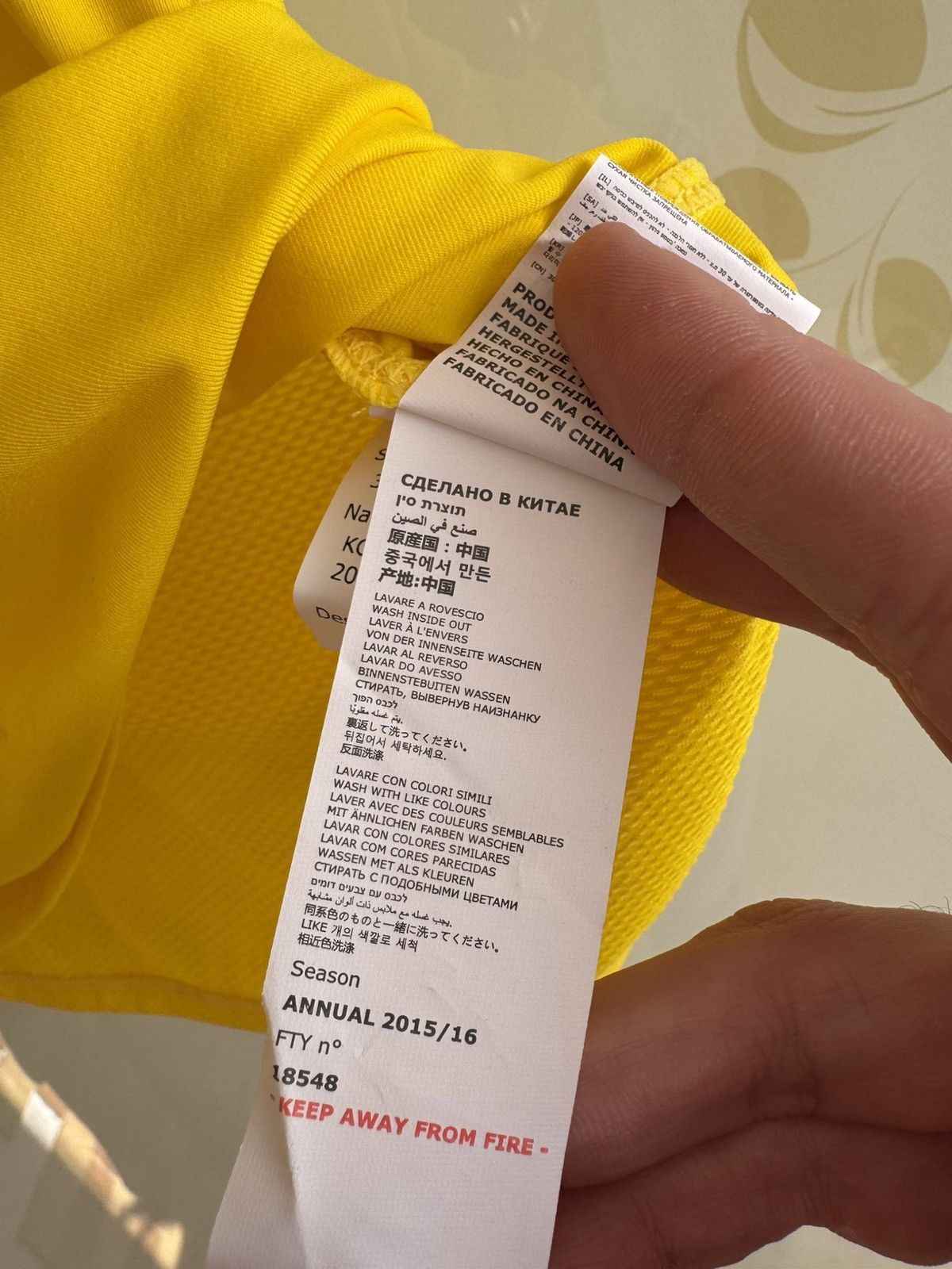 Kappa Leeds United 2015-2016 Away Player Issue Soccer Jersey Kit Size US L / EU 52-54 / 3 - 15 Thumbnail