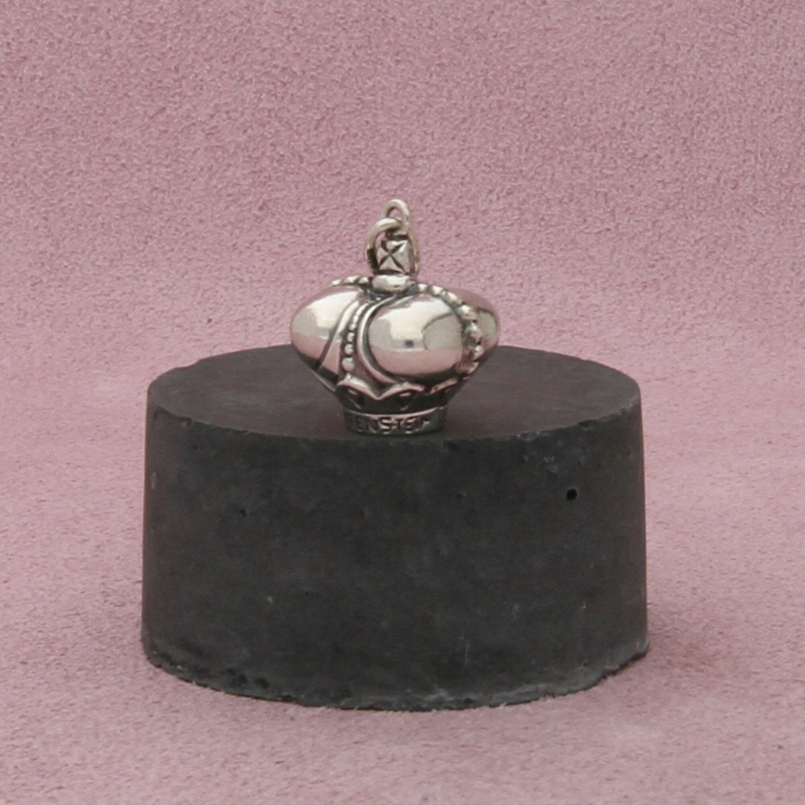 Vintage 800 silver vintage 3d royal crown charm pendant Size ONE SIZE - 1 Thumbnail