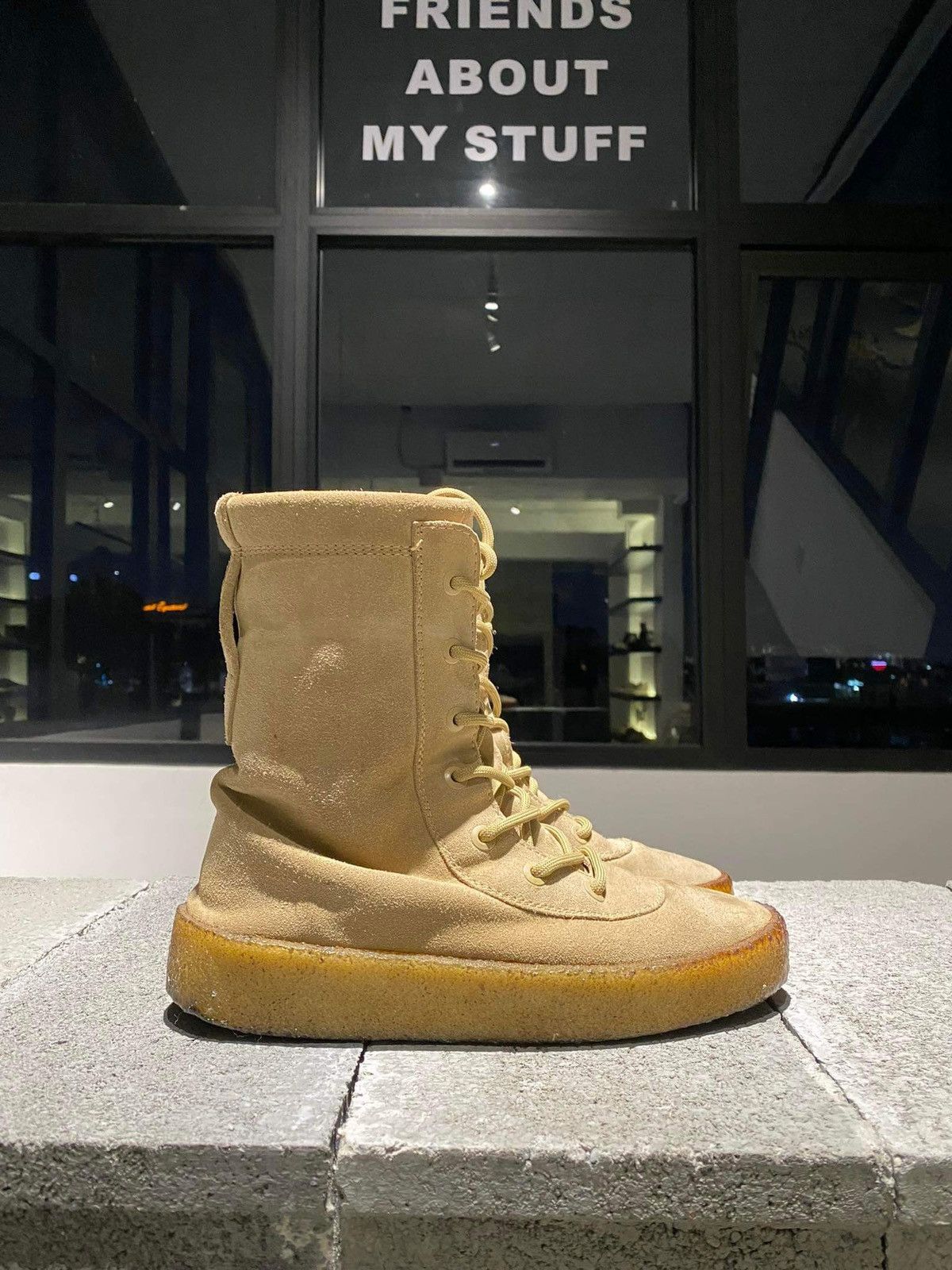 image of Kanye West x Yeezy Season Yeezy Crepe Boots V4 in Tan, Men's (Size 8)