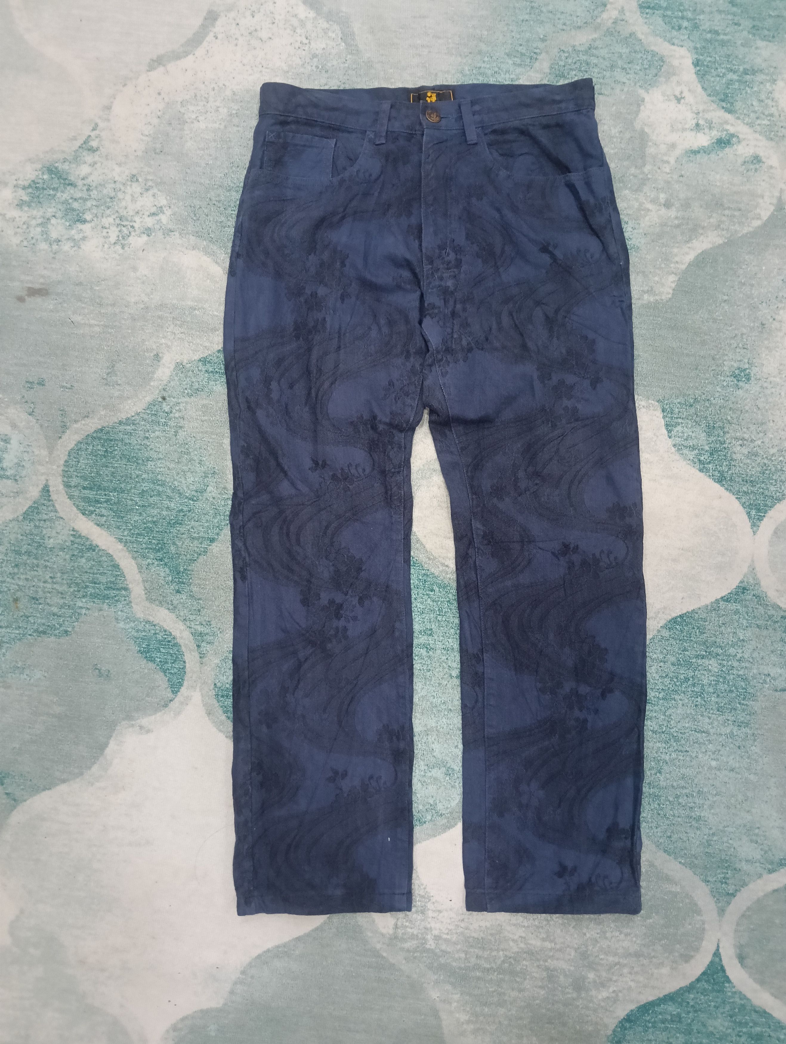 Orslow Zen Kyoto Japan Brand Flora Design Size US 33 - 1 Thumbnail