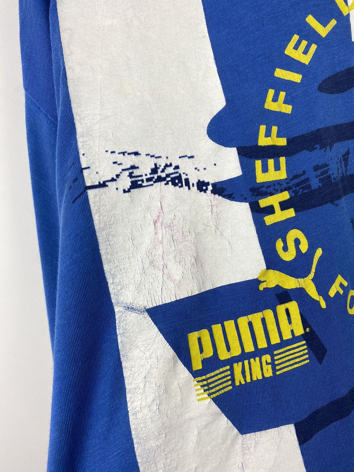 Puma Vintage 90s Sheffield Wednesday Puma T Shirt PSG Milan Y2K Size US XL / EU 56 / 4 - 4 Thumbnail
