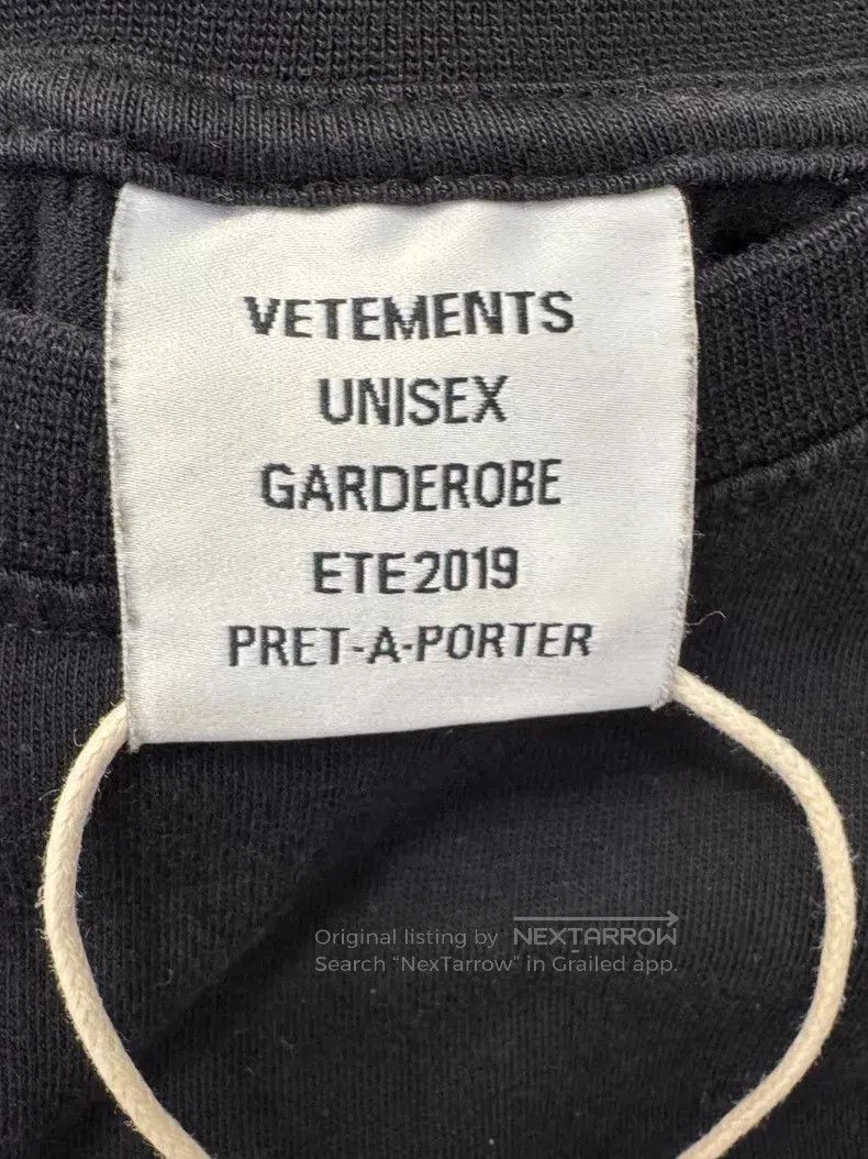 Vetements Vetements Short Sleeve T-Shirt, XS Size, Black Size US XS / EU 42 / 0 - 3 Thumbnail