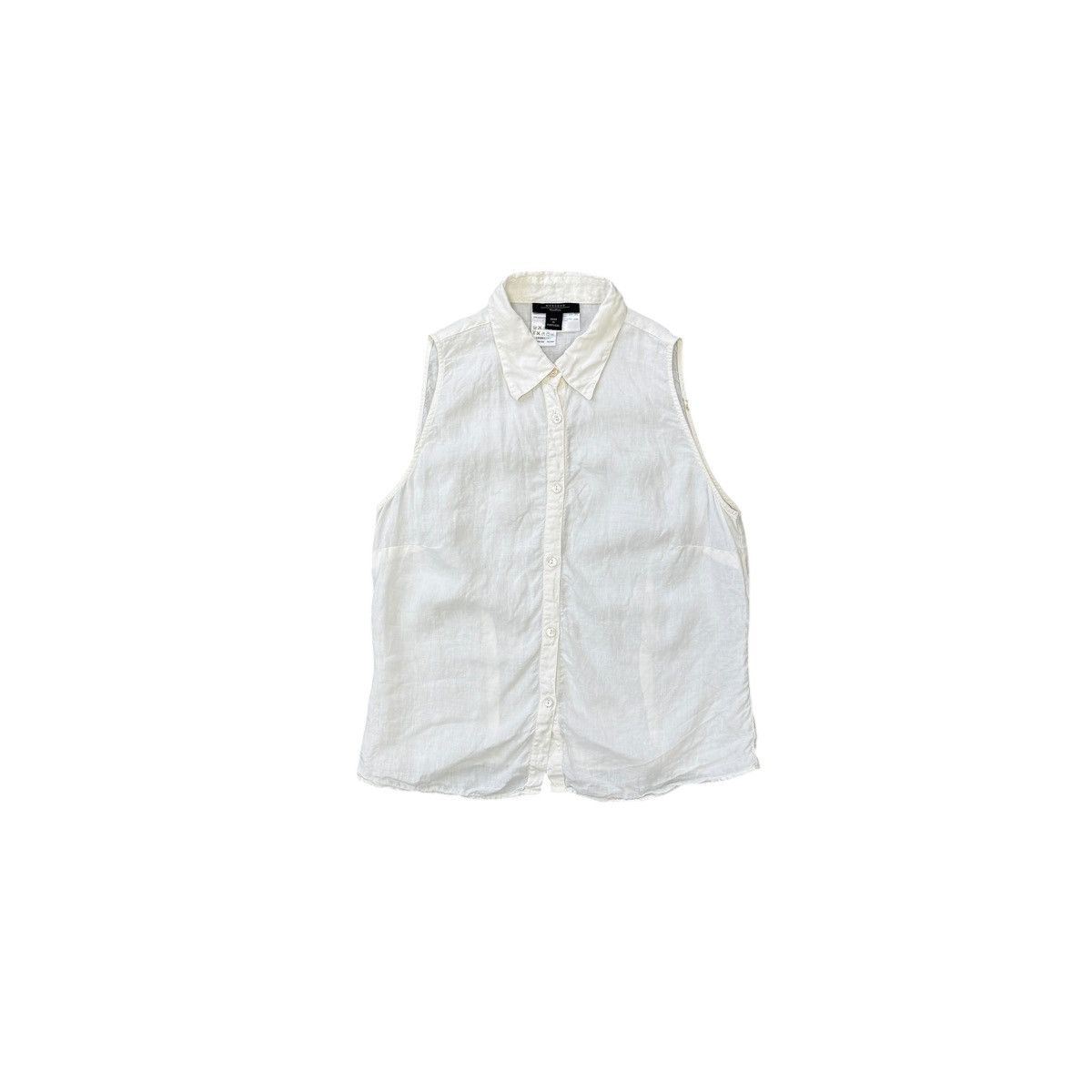 Weekend Max Mara Weekend Max Mara Women Linen Sleeveless Button Shirt Size L Size L / US 10 / IT 46 - 1 Thumbnail