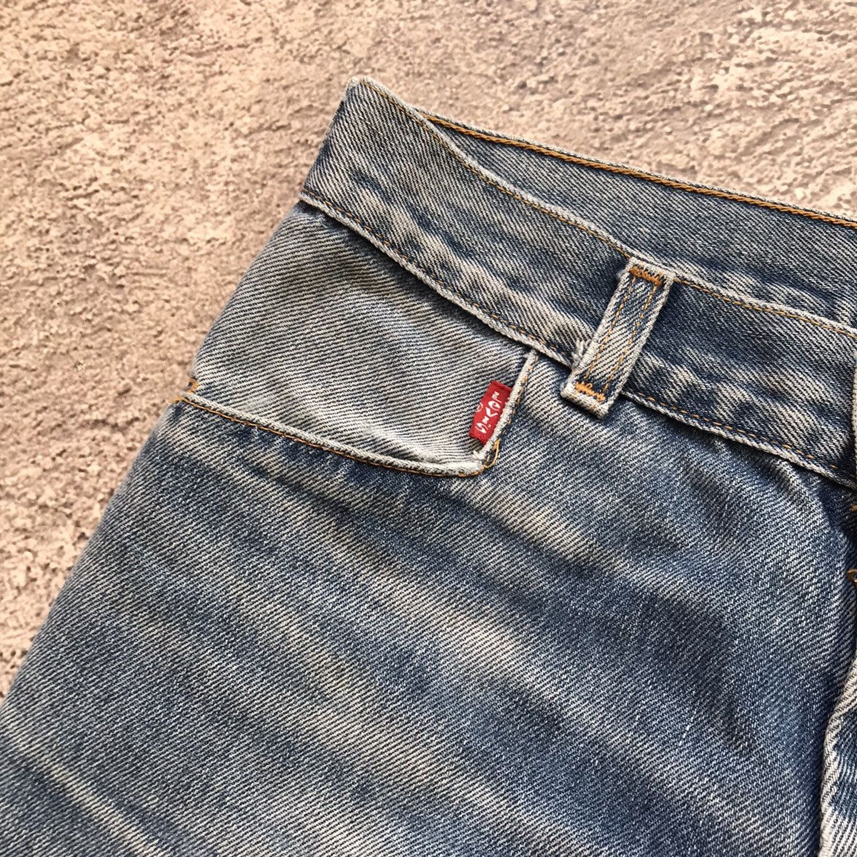 Vintage Vintage 90s Levis Baggy Wide Leg Faded Jeans Skate Logo 27 Size 27" / US 4 / IT 40 - 5 Thumbnail
