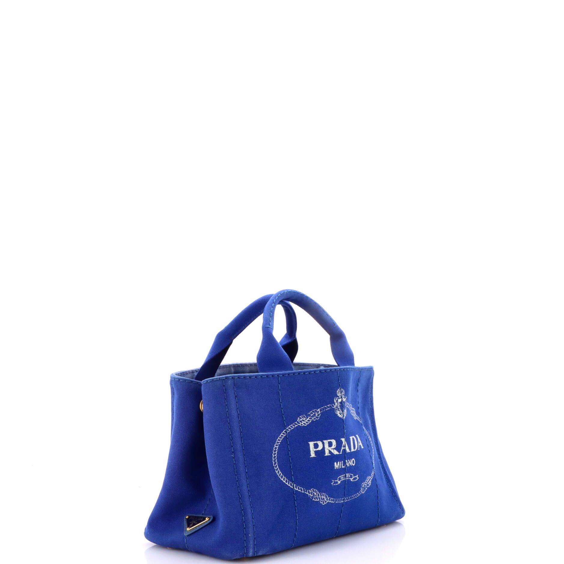 Prada Canapa Tote Denim Mini Size ONE SIZE - 1 Thumbnail
