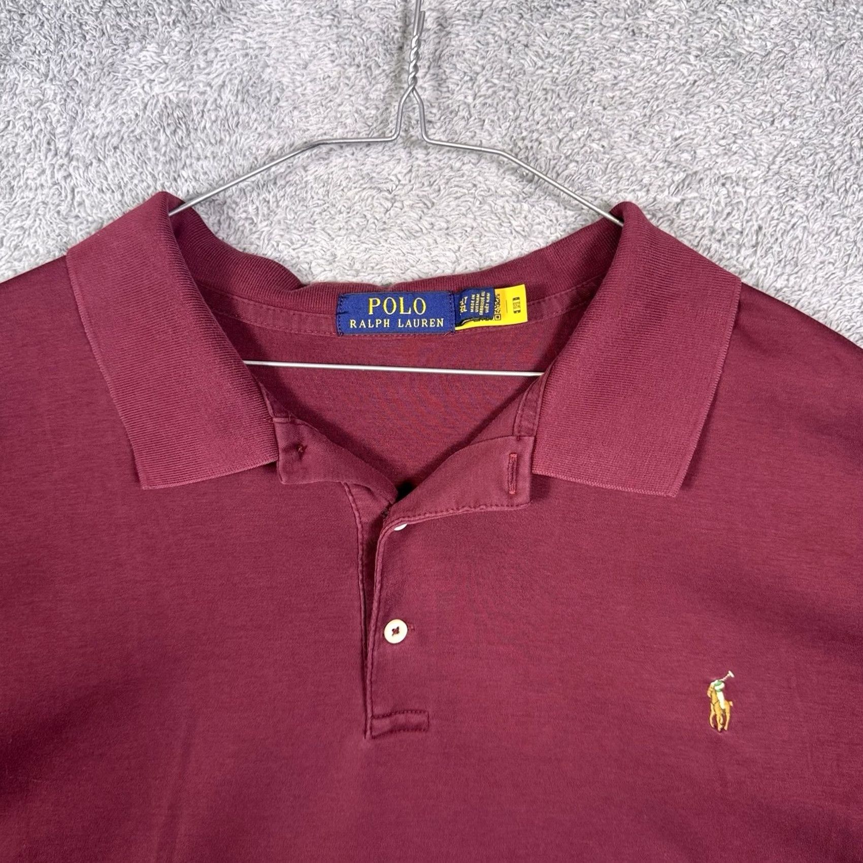 Polo Ralph Lauren Polo Ralph Lauren Polo Shirt Men 3XLT XXXLT Tall Cotton Knit Preppy Flesh Pony Size US XXL / EU 58 / 5 - 2 Thumbnail