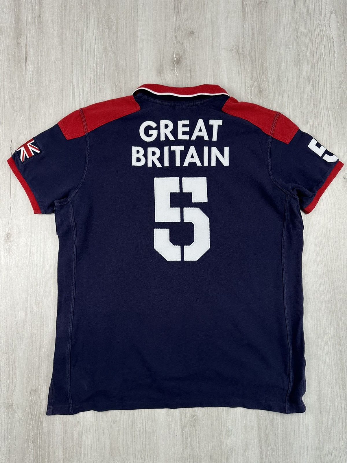 Vintage Polo Ralph Lauren GBR Great Britain Logo Chief Keef Style Size US XL / EU 56 / 4 - 2 Thumbnail