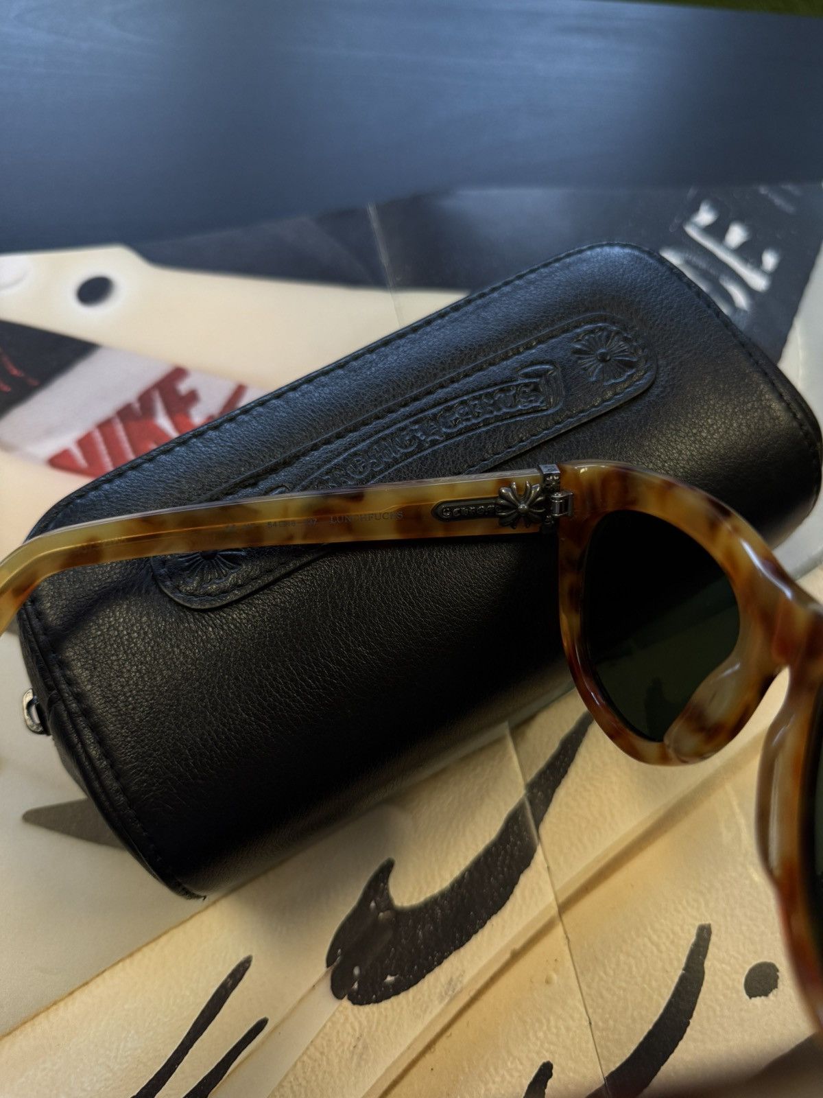 Chrome Hearts Chrome Hearts “LunchF**CKs” Sunglasses W Case Size ONE SIZE - 4 Thumbnail