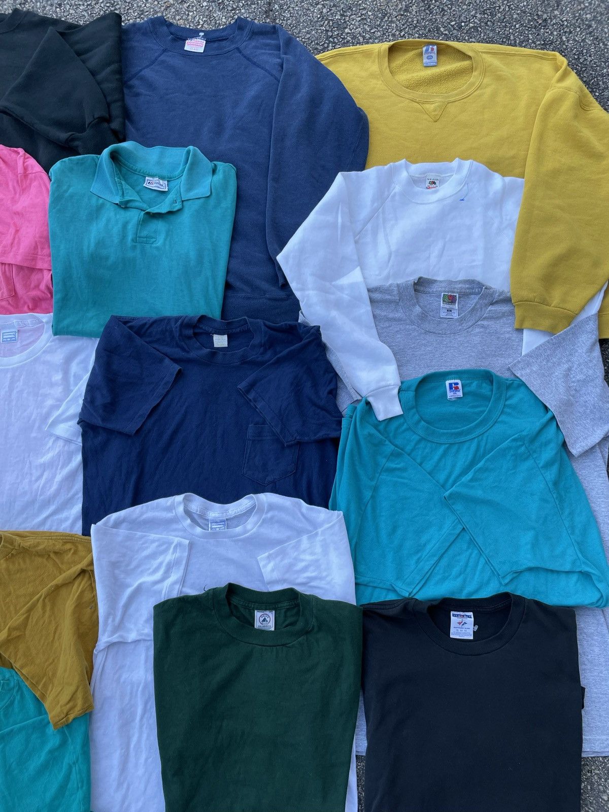 Vintage (1) 80s Vintage Made in USA Blank Single Stitch T Shirt Size US XL / EU 56 / 4 - 3 Thumbnail