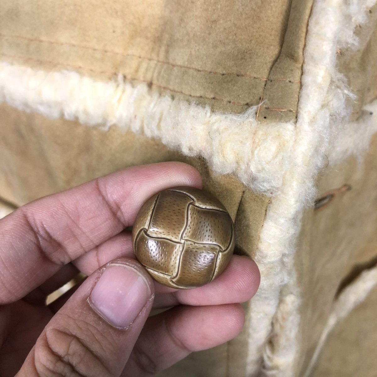 Vintage 🔥VINTAGE SUEDE LEATHER WIMAN BLANKET FUR ISSEY MIYAKE Size US M / EU 48-50 / 2 - 19 Thumbnail