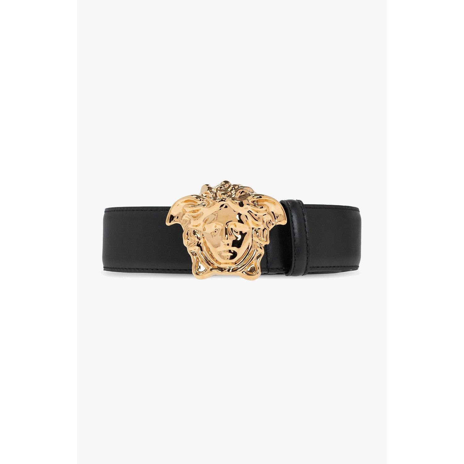 Versace VERSACE Black Leather Belt New & Authentic (Men's size:75;) Size ONE SIZE - 1 Thumbnail