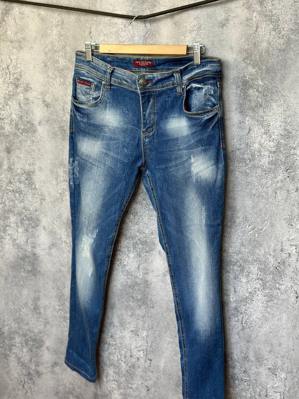 Jeans Dirty Pants faded crash denim thrashed y2k distressed