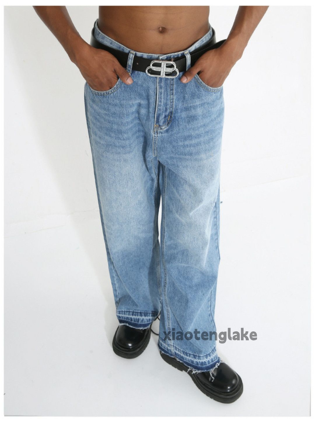Jean × Vintage washed faded cleanfit yuppie loose hiphop jeans Size US 32 / EU 48 - 6 Thumbnail