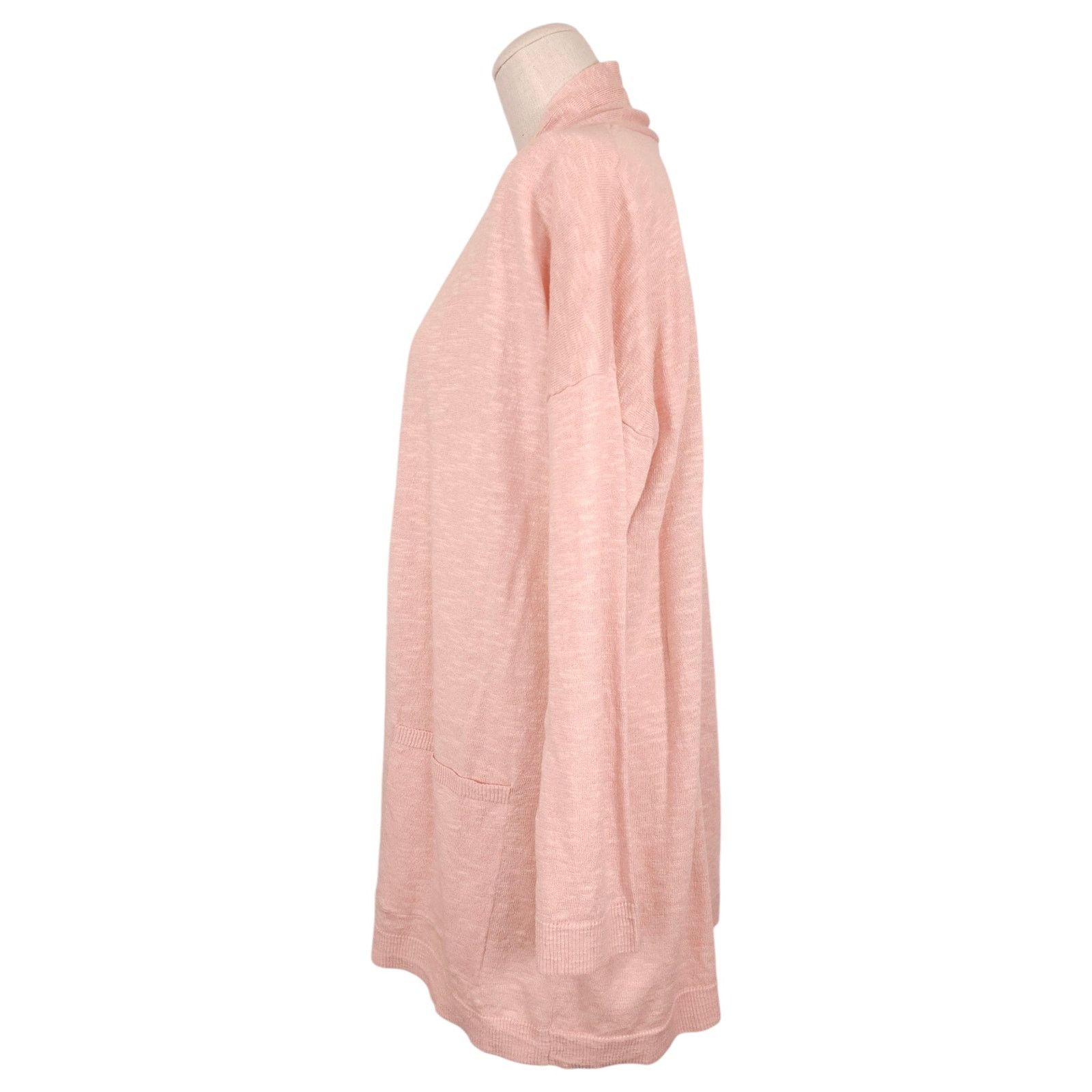 Eileen Fisher Eileen Fisher Organic Linen Cotton Cardigan Powder Pink XS Size XS / US 0-2 / IT 36-38 - 2 Thumbnail