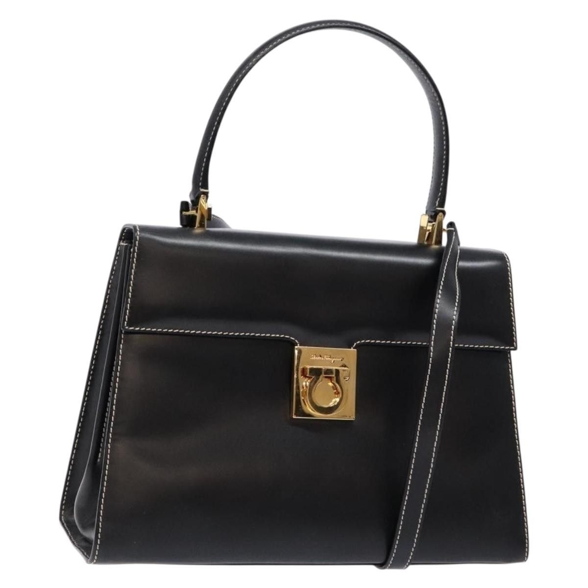 Salvatore Ferragamo Salvatore Ferragamo Gancini Convertible Top Handle Bag Leather Size ONE SIZE - 1 Thumbnail