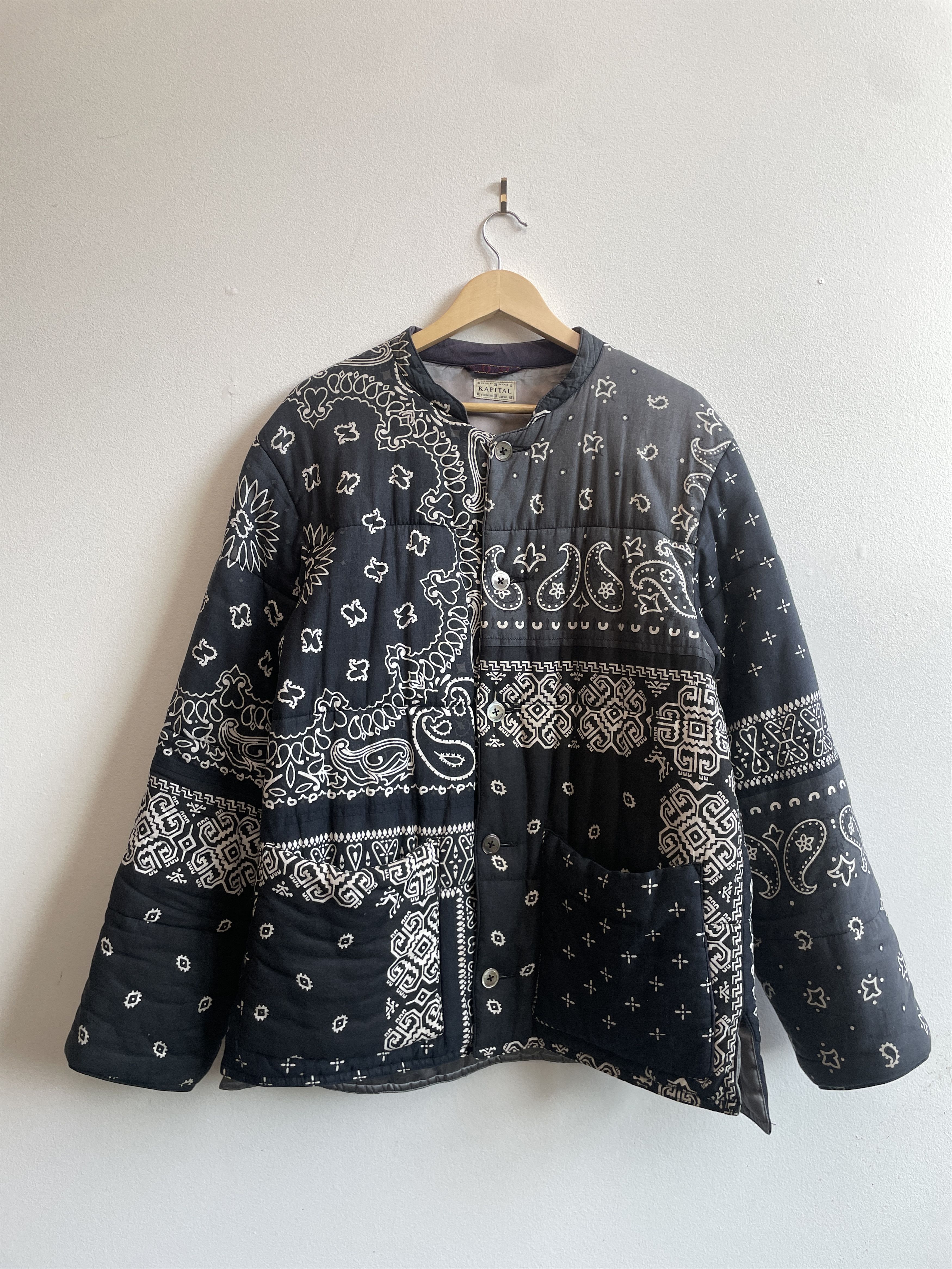Kapital Kountry Bandana Patchwork Quilted Blouson Jacket Size US XL / EU 56 / 4 - 1 Thumbnail