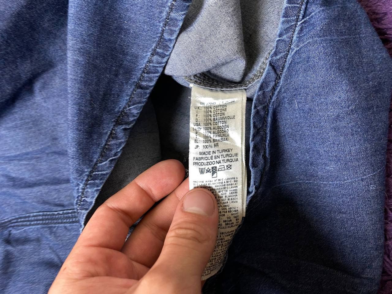 Diesel Vintage Diesel Streetwear Denim Button Up Shirt Size L Size US L / EU 52-54 / 3 - 3 Thumbnail